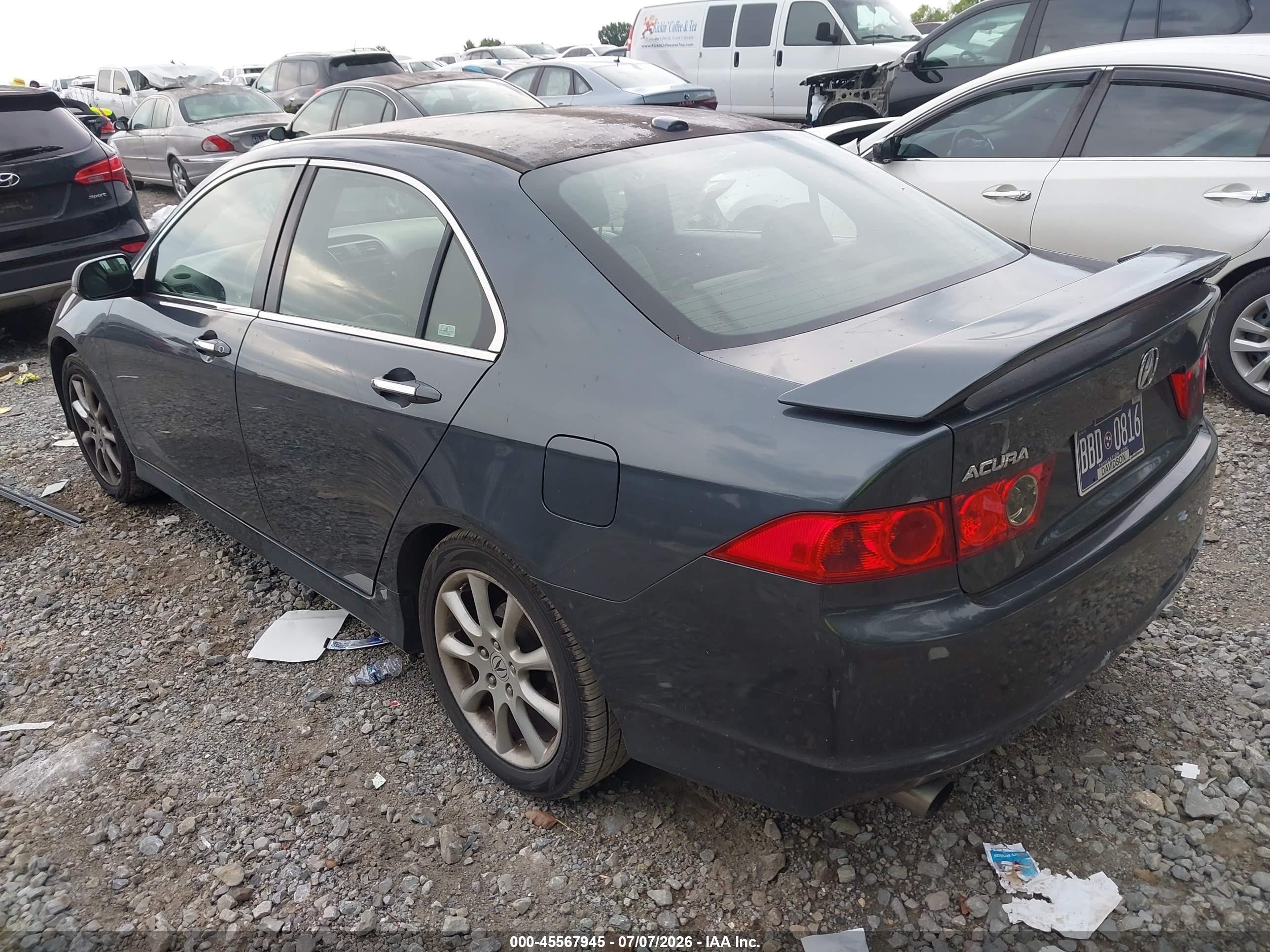 2008 Acura Tsx   Gray vin: JH4CL96838C014750