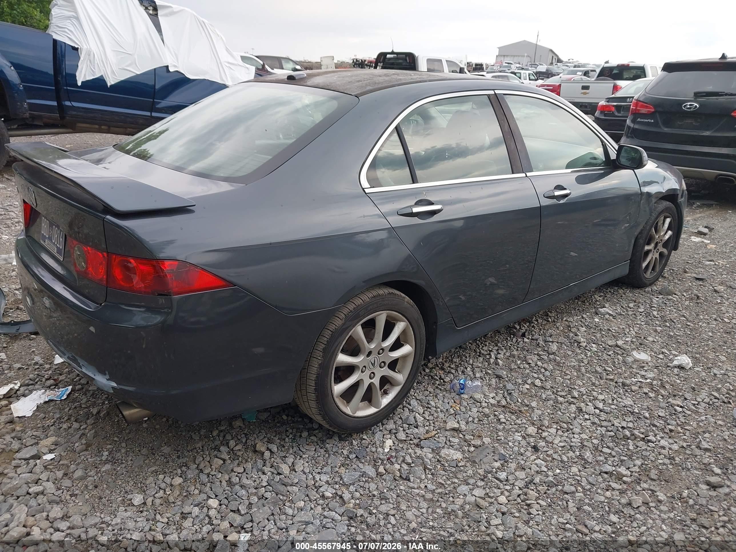 2008 Acura Tsx   Gray vin: JH4CL96838C014750
