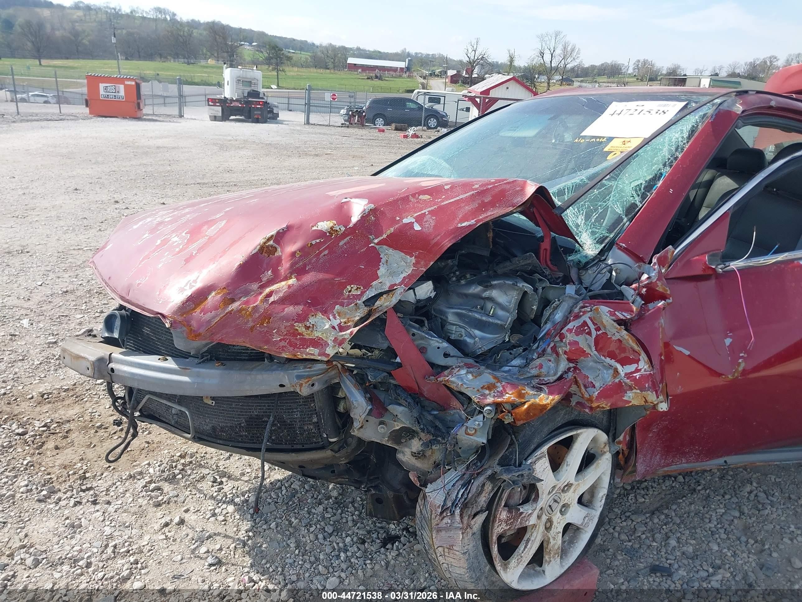 2004 Acura Tsx Burgundy vin: JH4CL96844C016405
