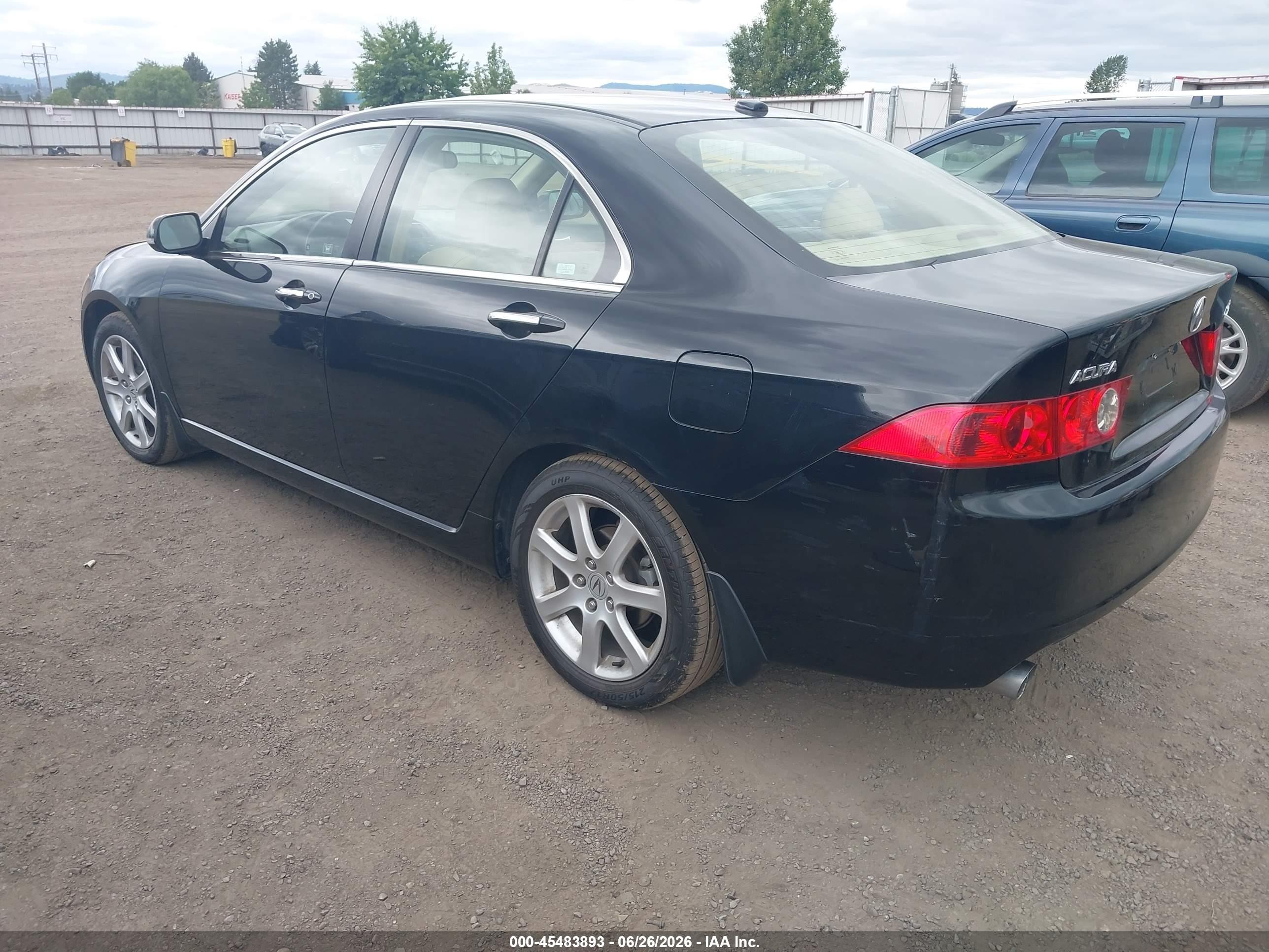 2005 Acura Tsx   Black vin: JH4CL96845C006314