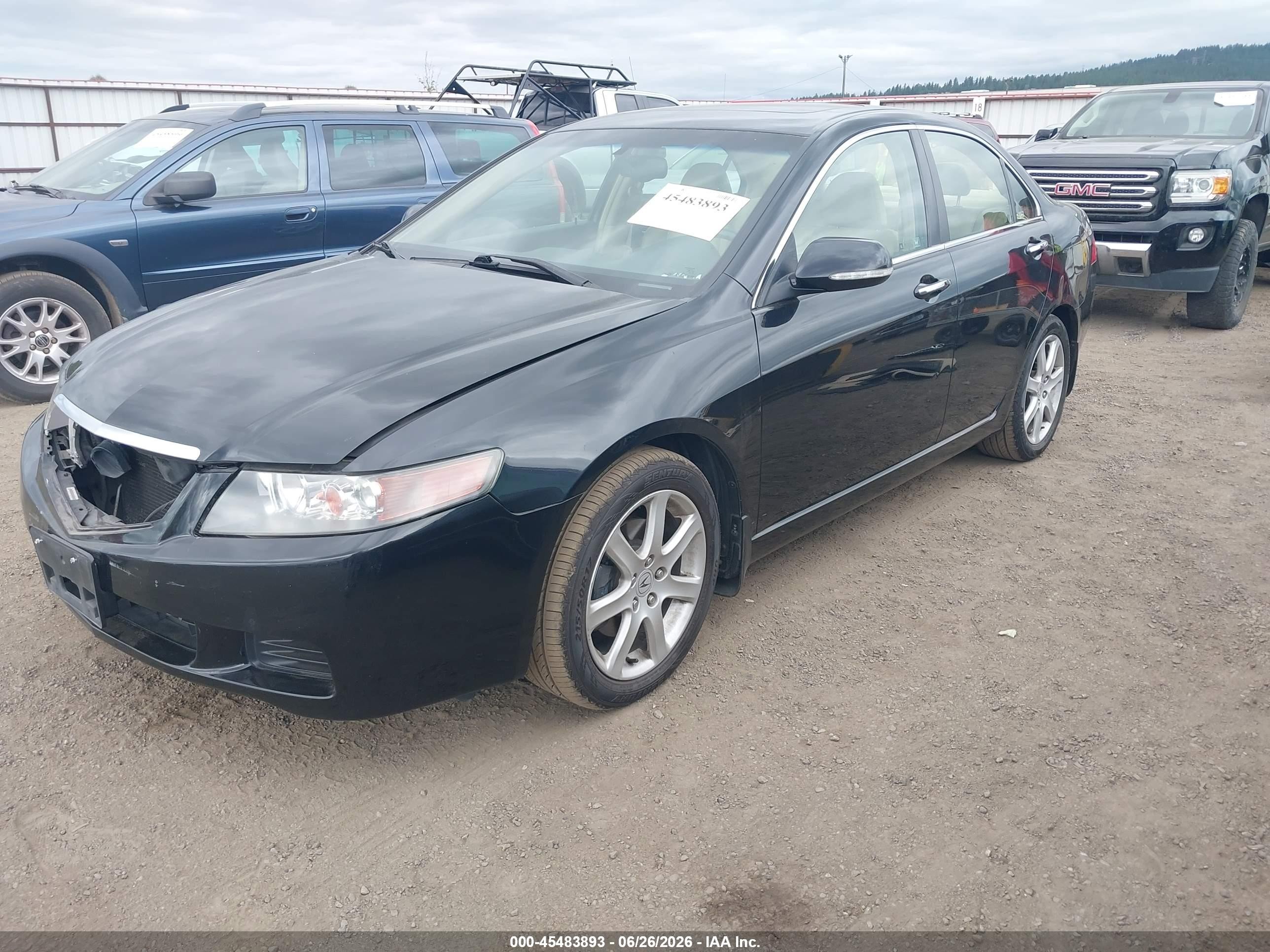 2005 Acura Tsx   Black vin: JH4CL96845C006314