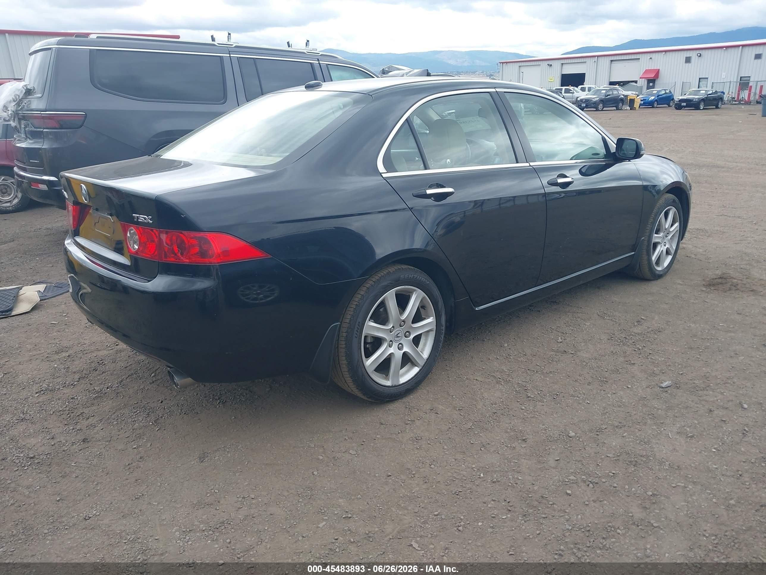 2005 Acura Tsx   Black vin: JH4CL96845C006314