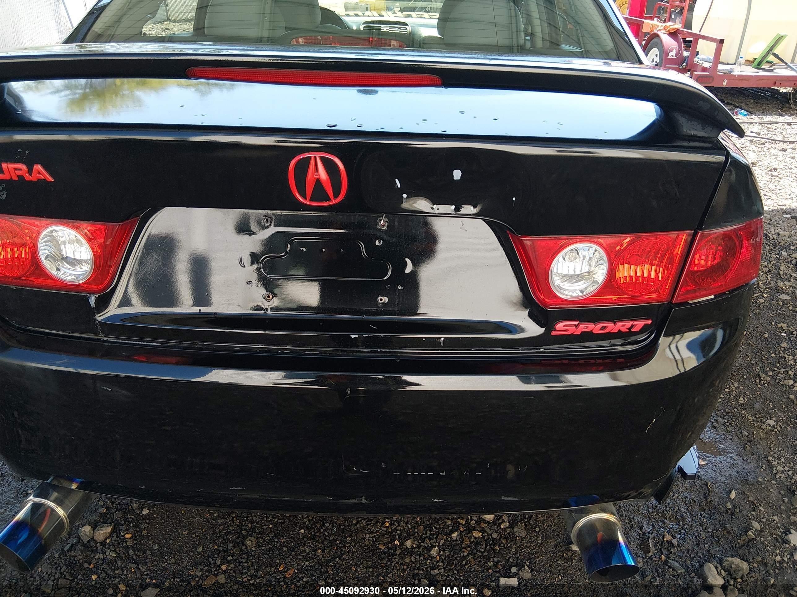 2005 Acura Tsx   Черный vin: JH4CL96845C024909