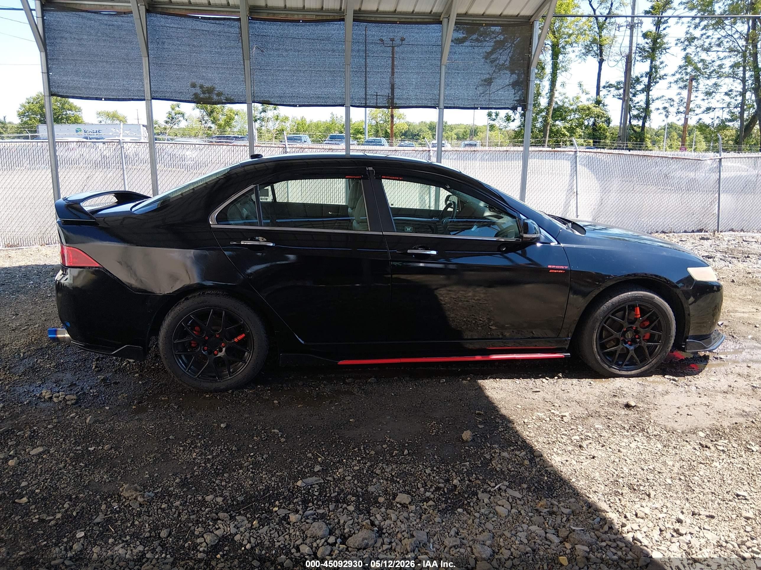 2005 Acura Tsx   Черный vin: JH4CL96845C024909