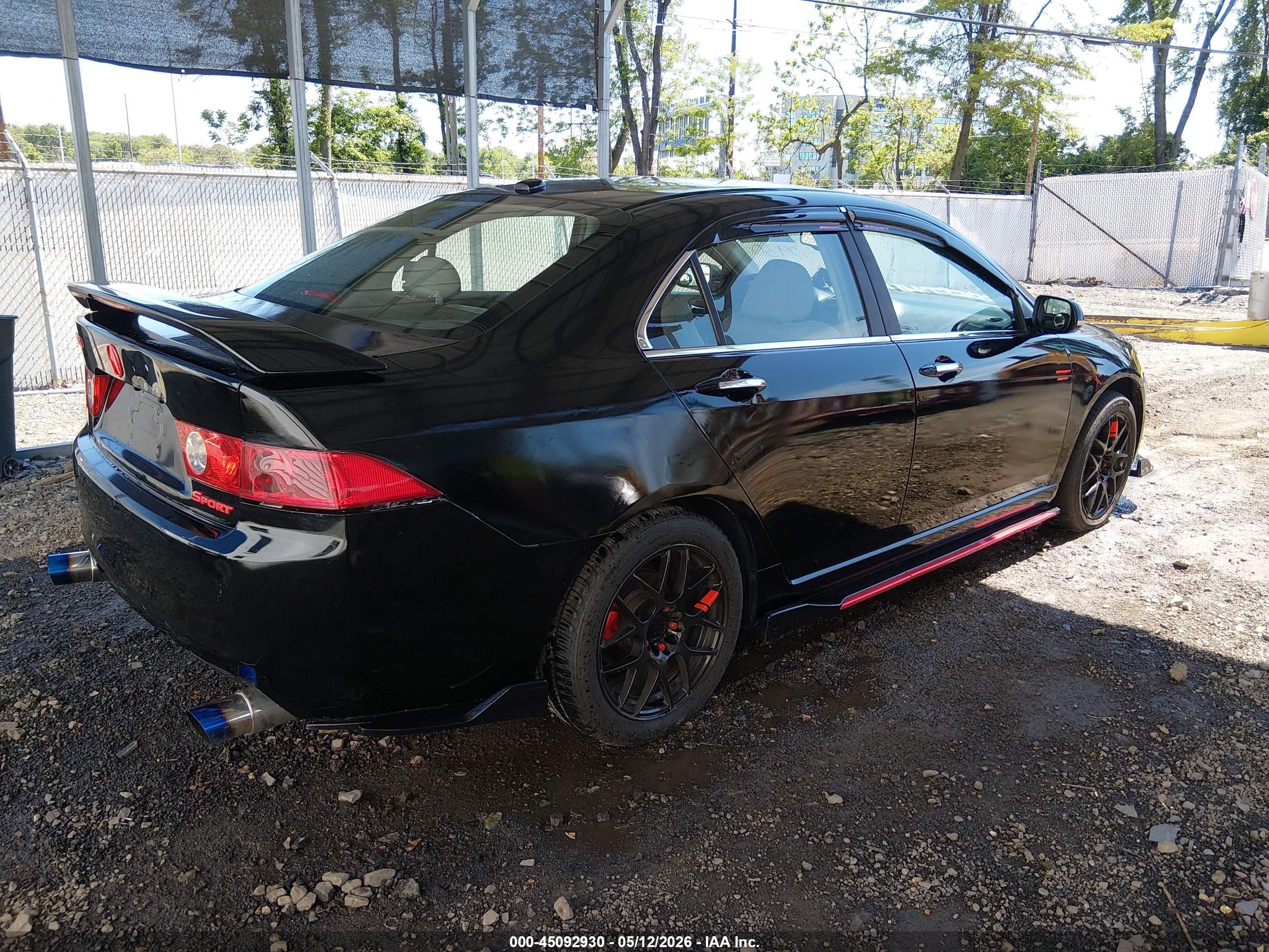2005 Acura Tsx   Черный vin: JH4CL96845C024909