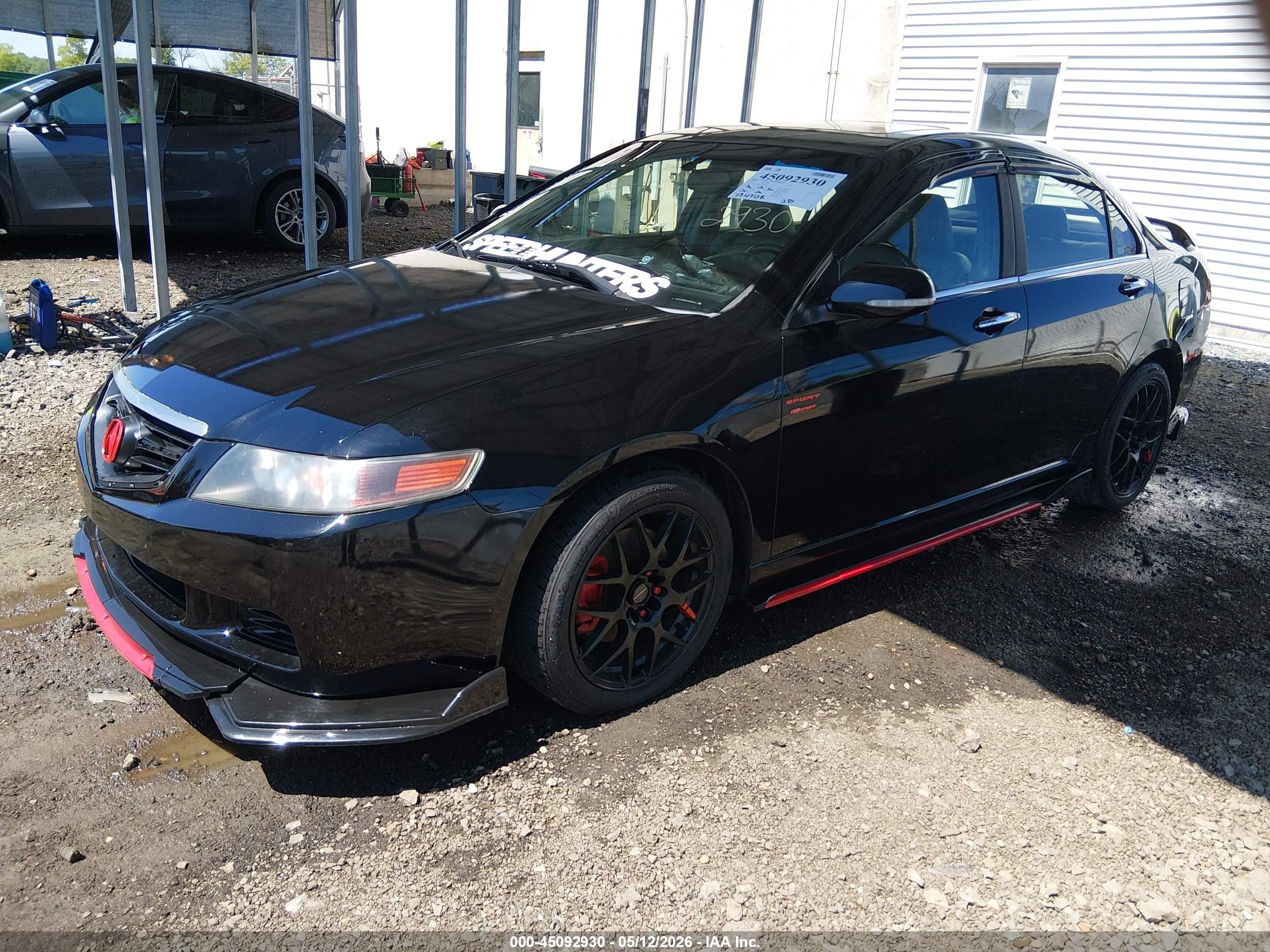 2005 Acura Tsx   Черный vin: JH4CL96845C024909