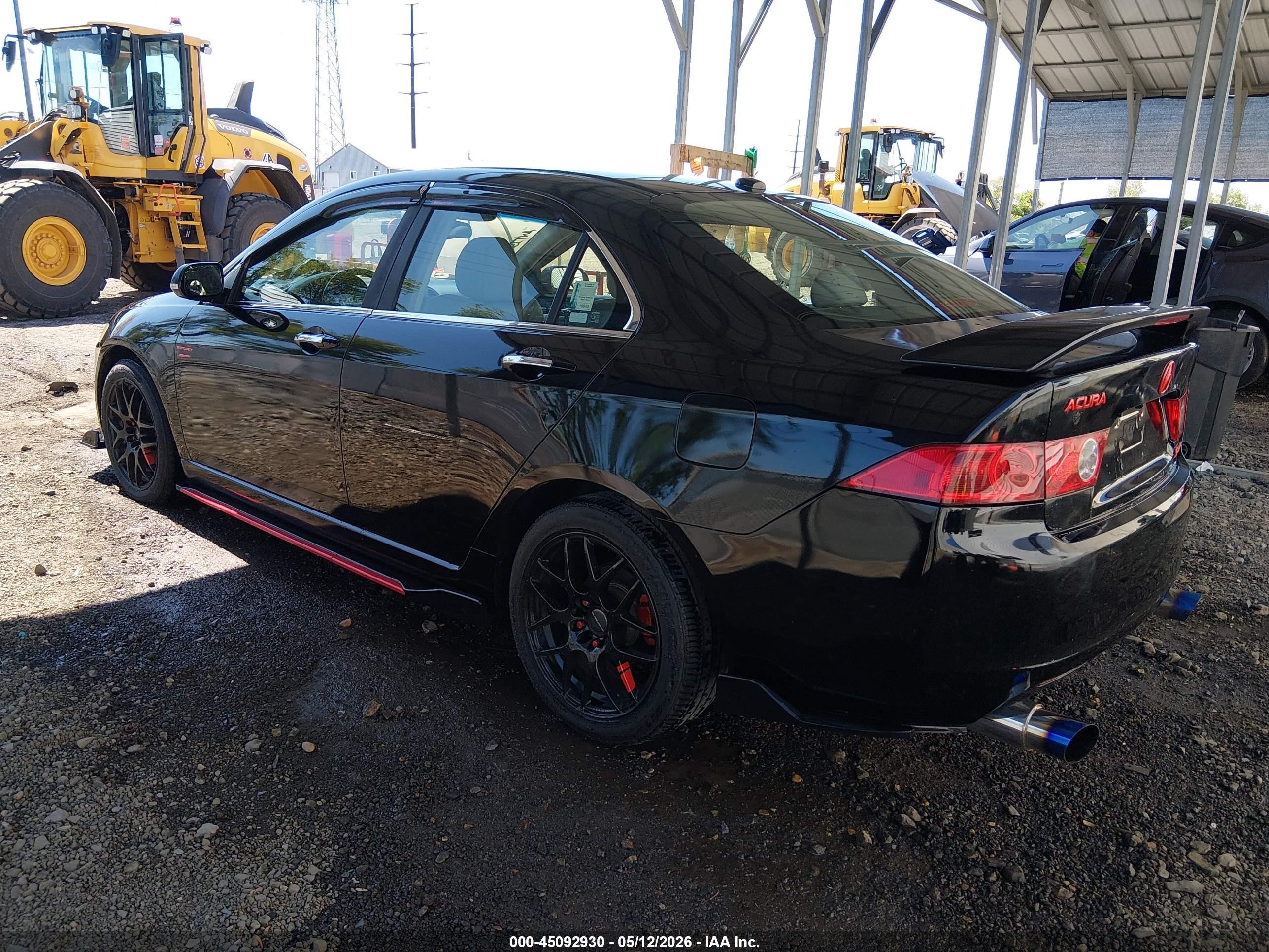2005 Acura Tsx   Черный vin: JH4CL96845C024909