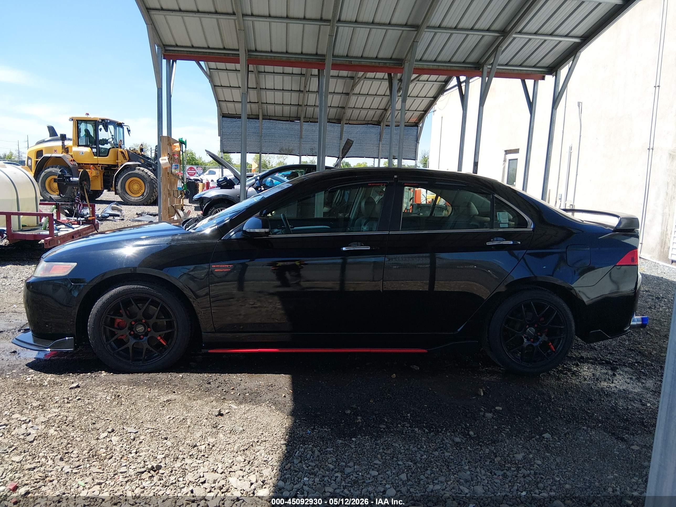 2005 Acura Tsx   Черный vin: JH4CL96845C024909