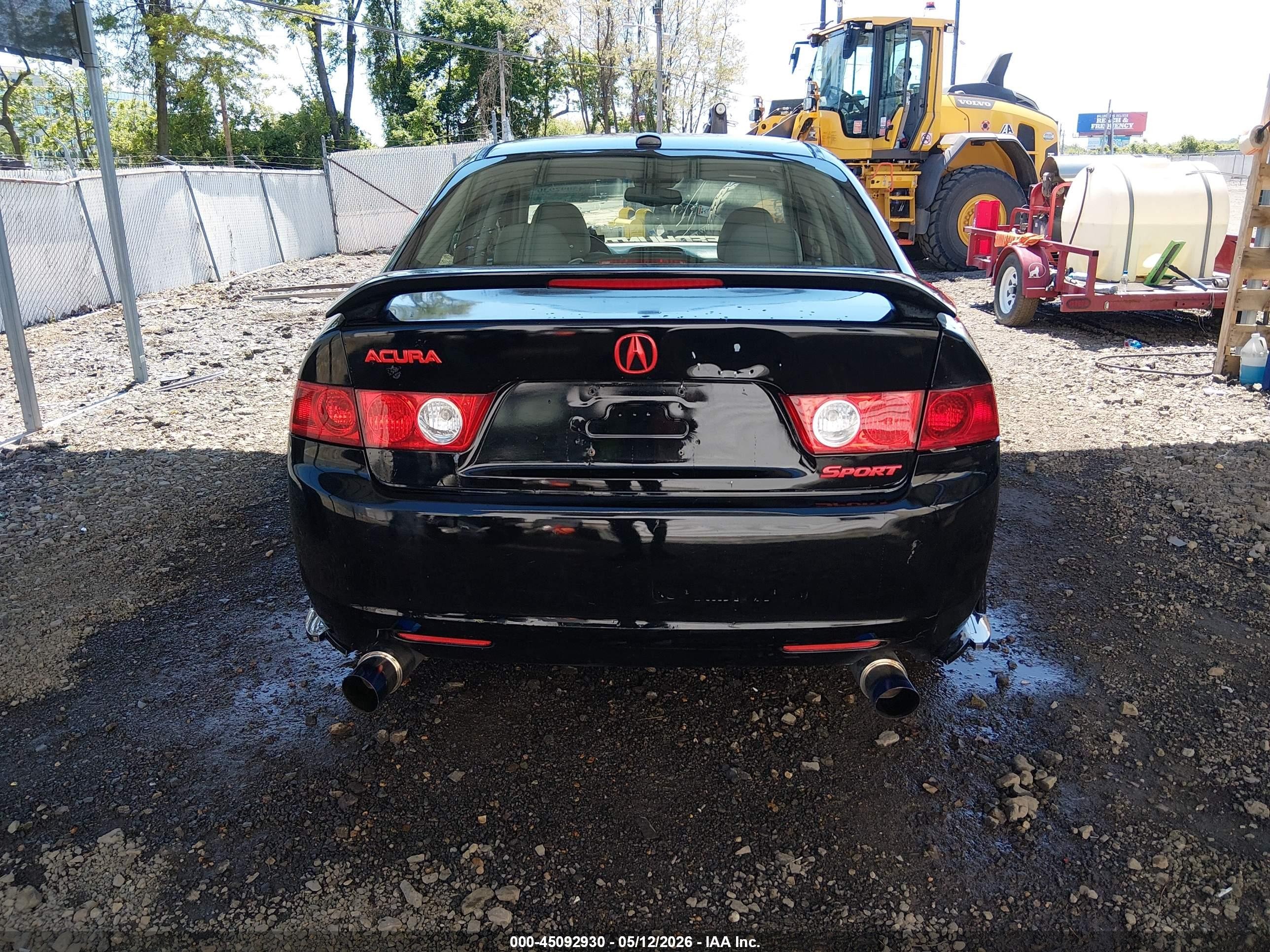 2005 Acura Tsx   Черный vin: JH4CL96845C024909