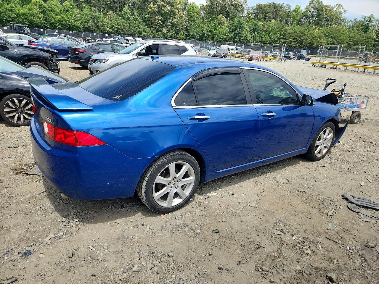 2005 Acura Tsx Blue vin: JH4CL96845C032976