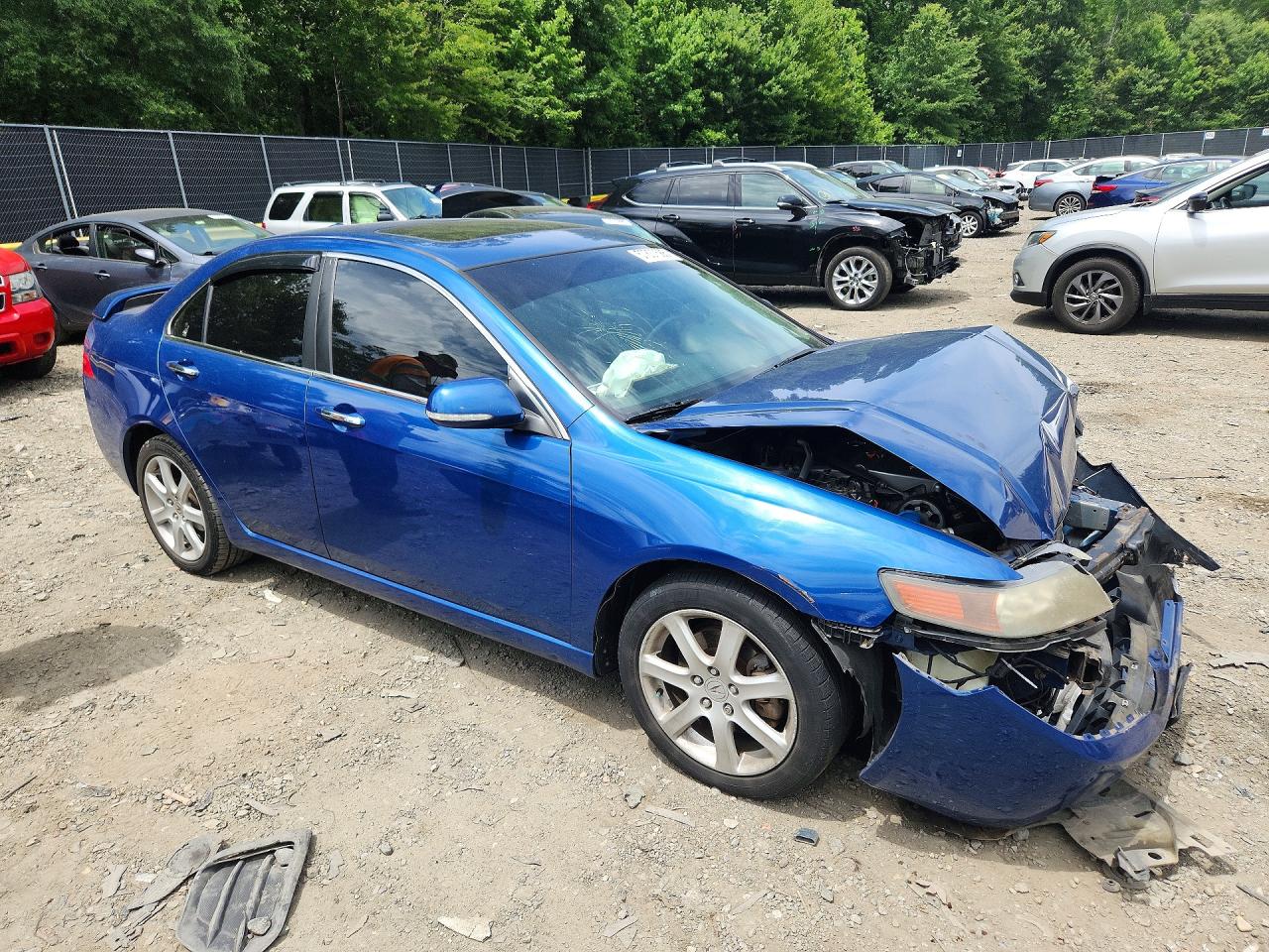 2005 Acura Tsx Blue vin: JH4CL96845C032976