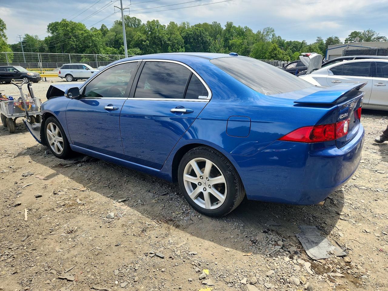 2005 Acura Tsx Blue vin: JH4CL96845C032976