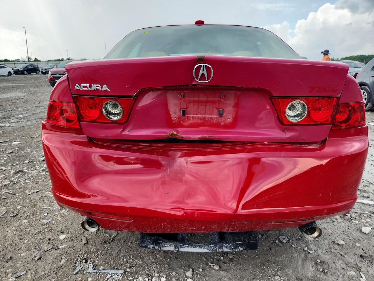 2006 Acura Tsx Red vin: JH4CL96846C000062