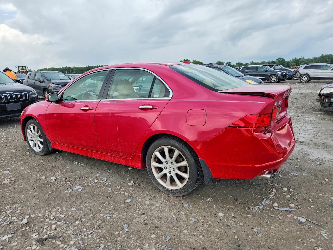 2006 Acura Tsx Red vin: JH4CL96846C000062