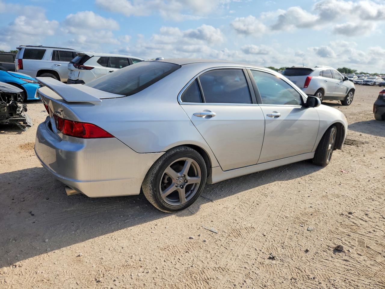 2006 Acura Tsx Silver vin: JH4CL96846C003057