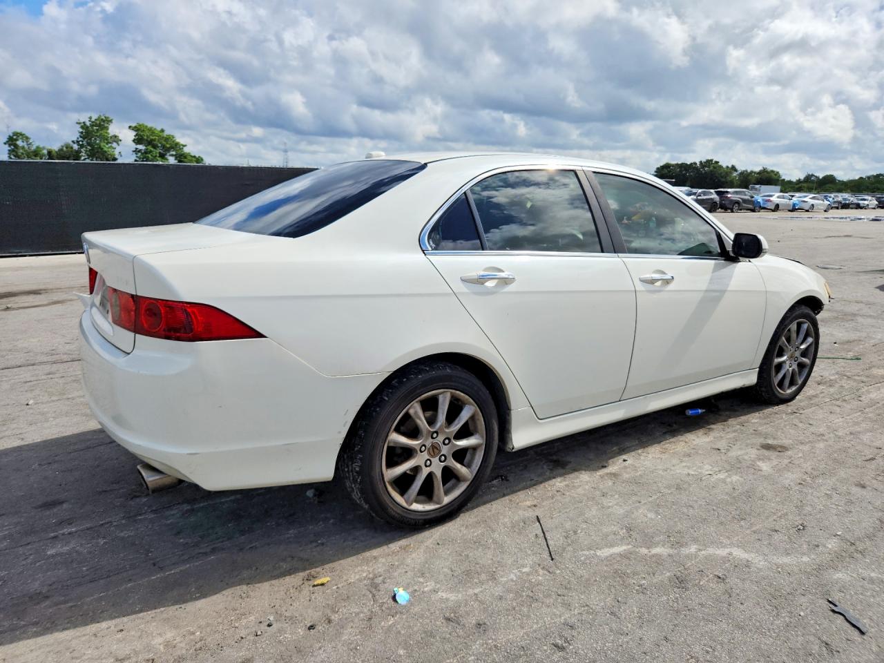 2006 Acura Tsx White vin: JH4CL96846C010915