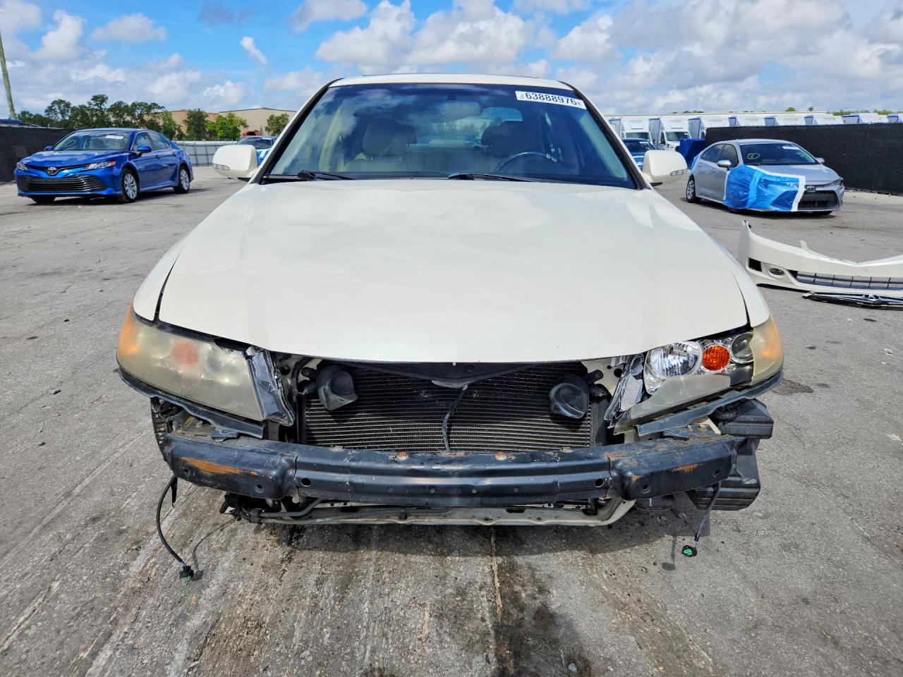 2006 Acura Tsx White vin: JH4CL96846C010915