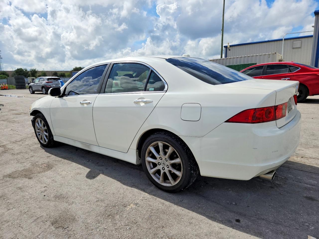 2006 Acura Tsx White vin: JH4CL96846C010915