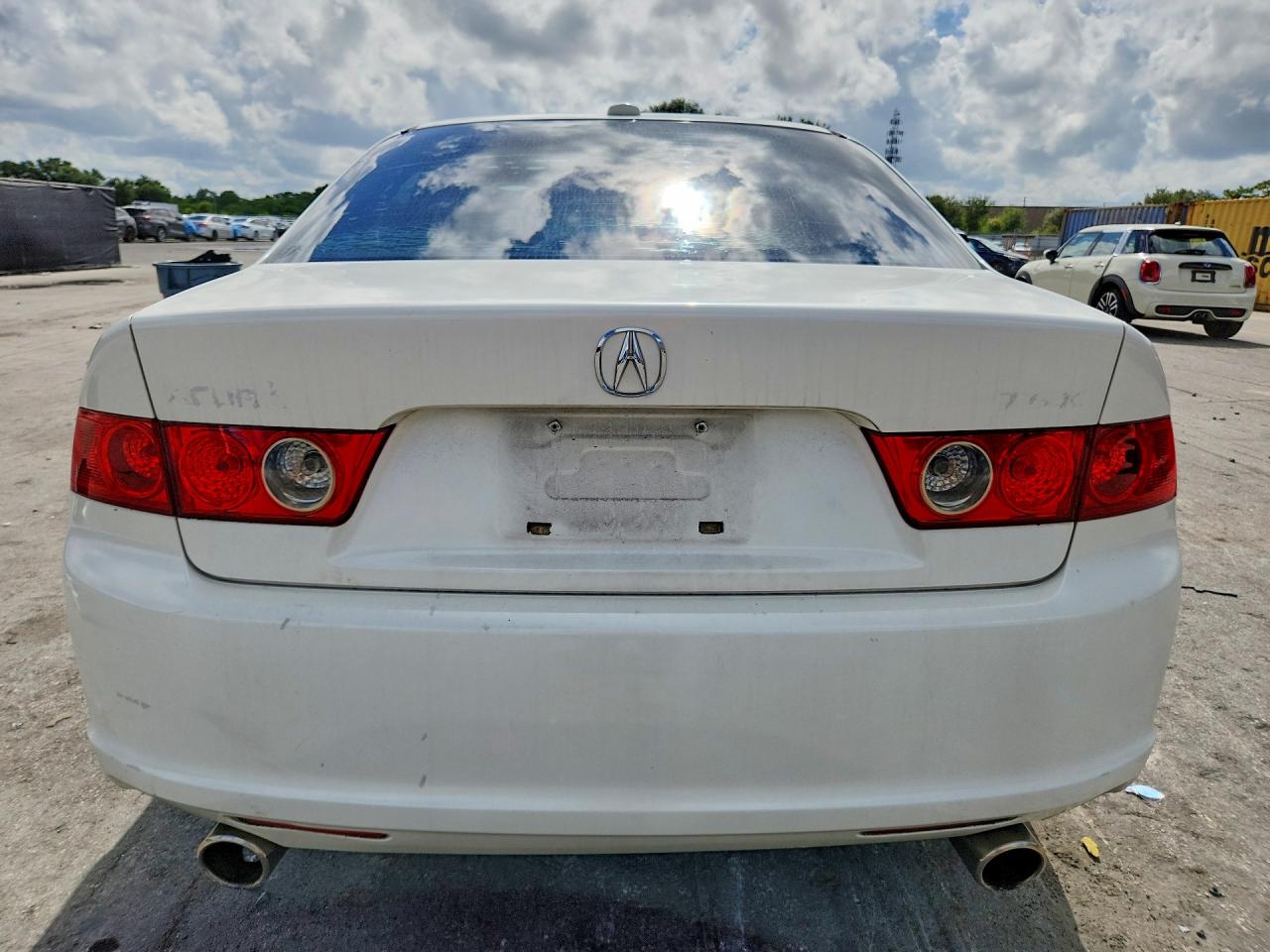 2006 Acura Tsx White vin: JH4CL96846C010915