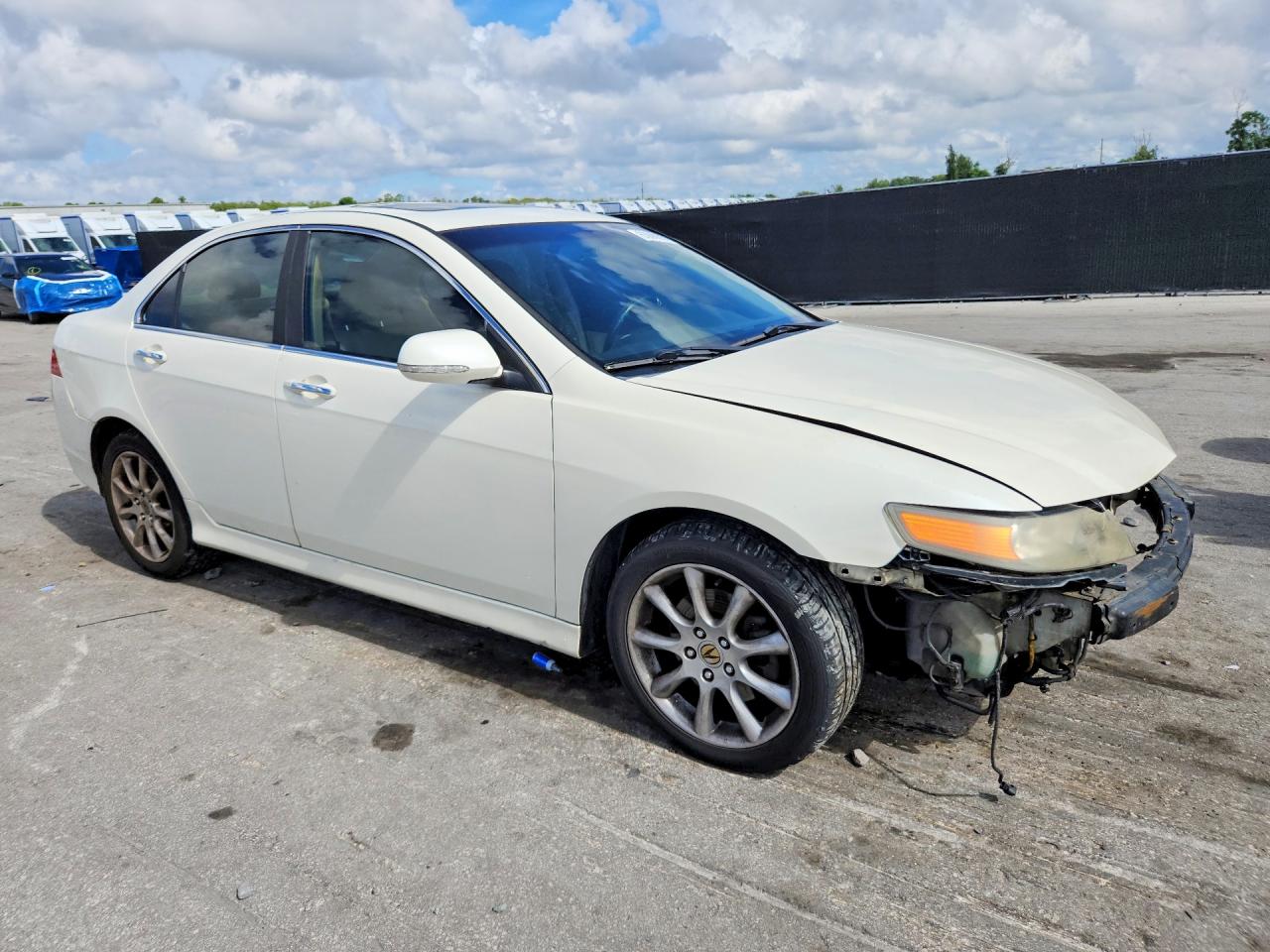 2006 Acura Tsx White vin: JH4CL96846C010915