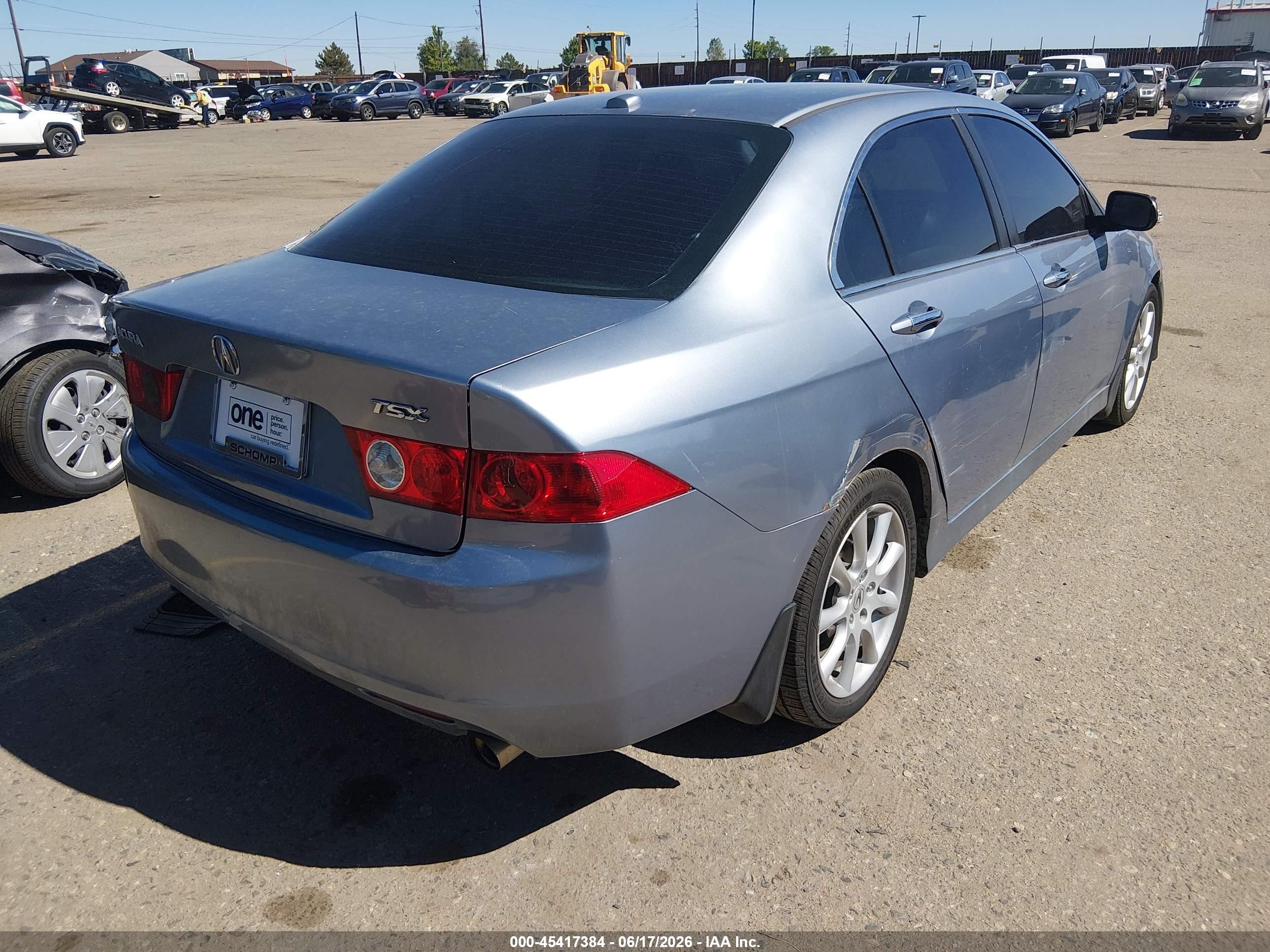 2006 Acura Tsx   Gray vin: JH4CL96846C027844