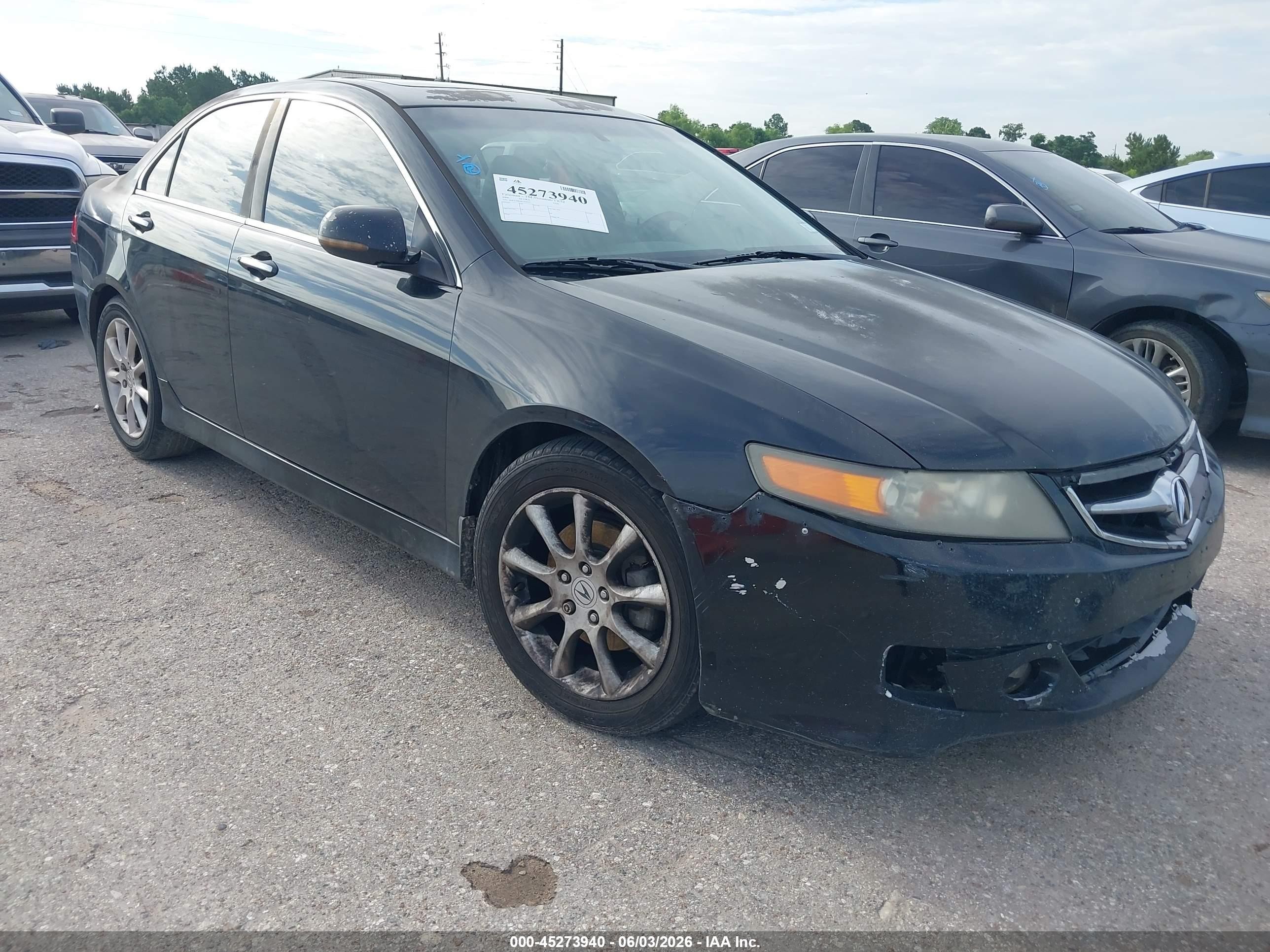 2006 Acura Tsx Black vin: JH4CL96846C039525