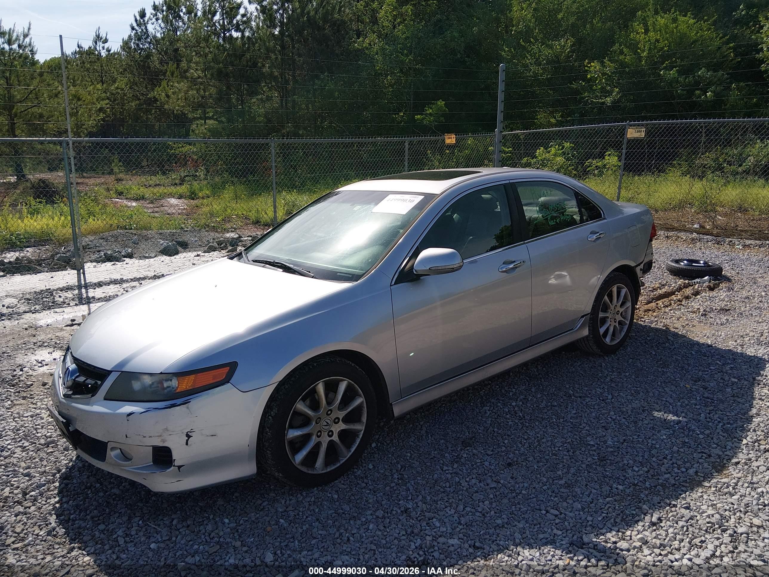 2007 Acura Tsx   Silver vin: JH4CL96847C000502