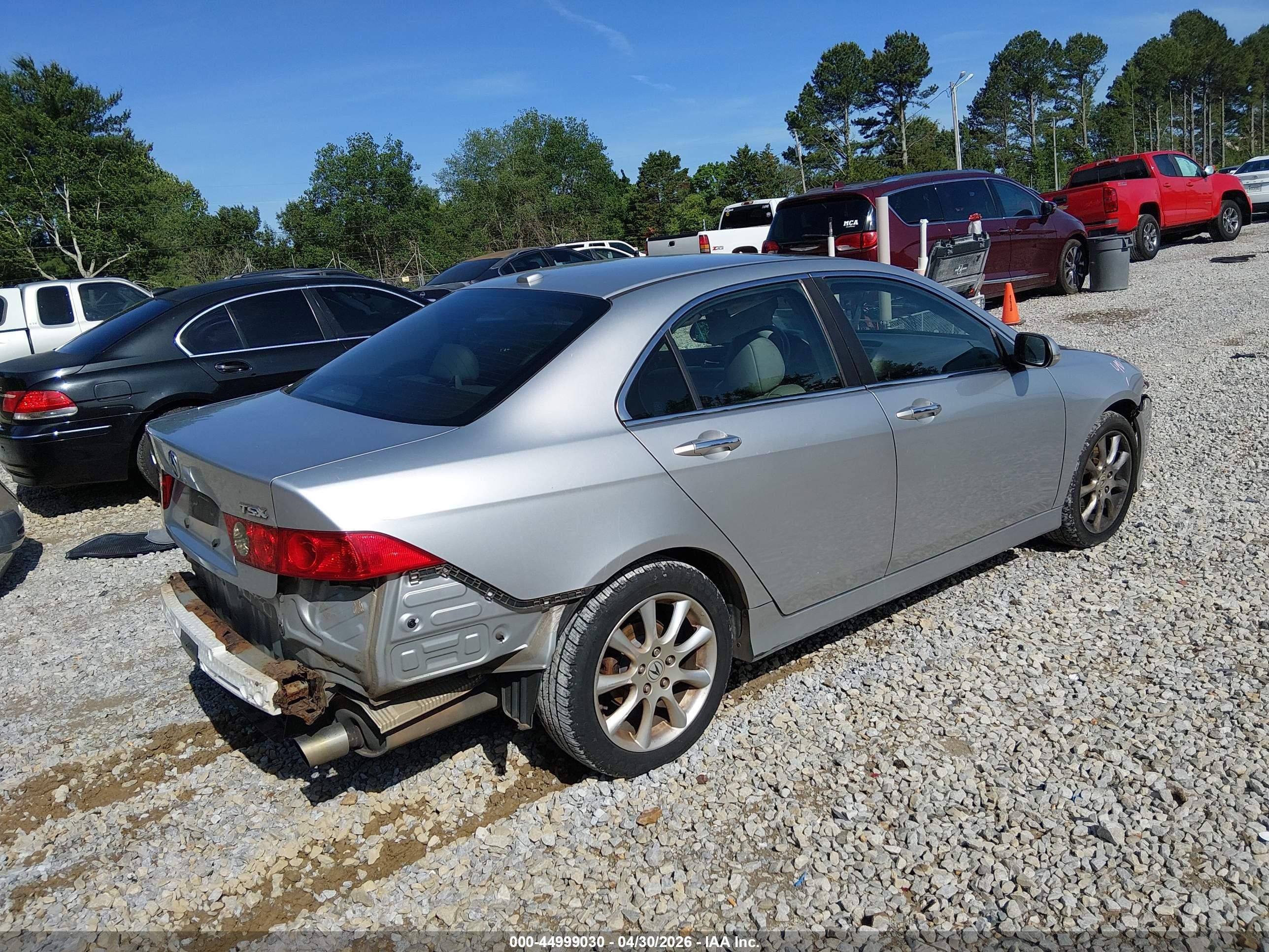2007 Acura Tsx   Silver vin: JH4CL96847C000502