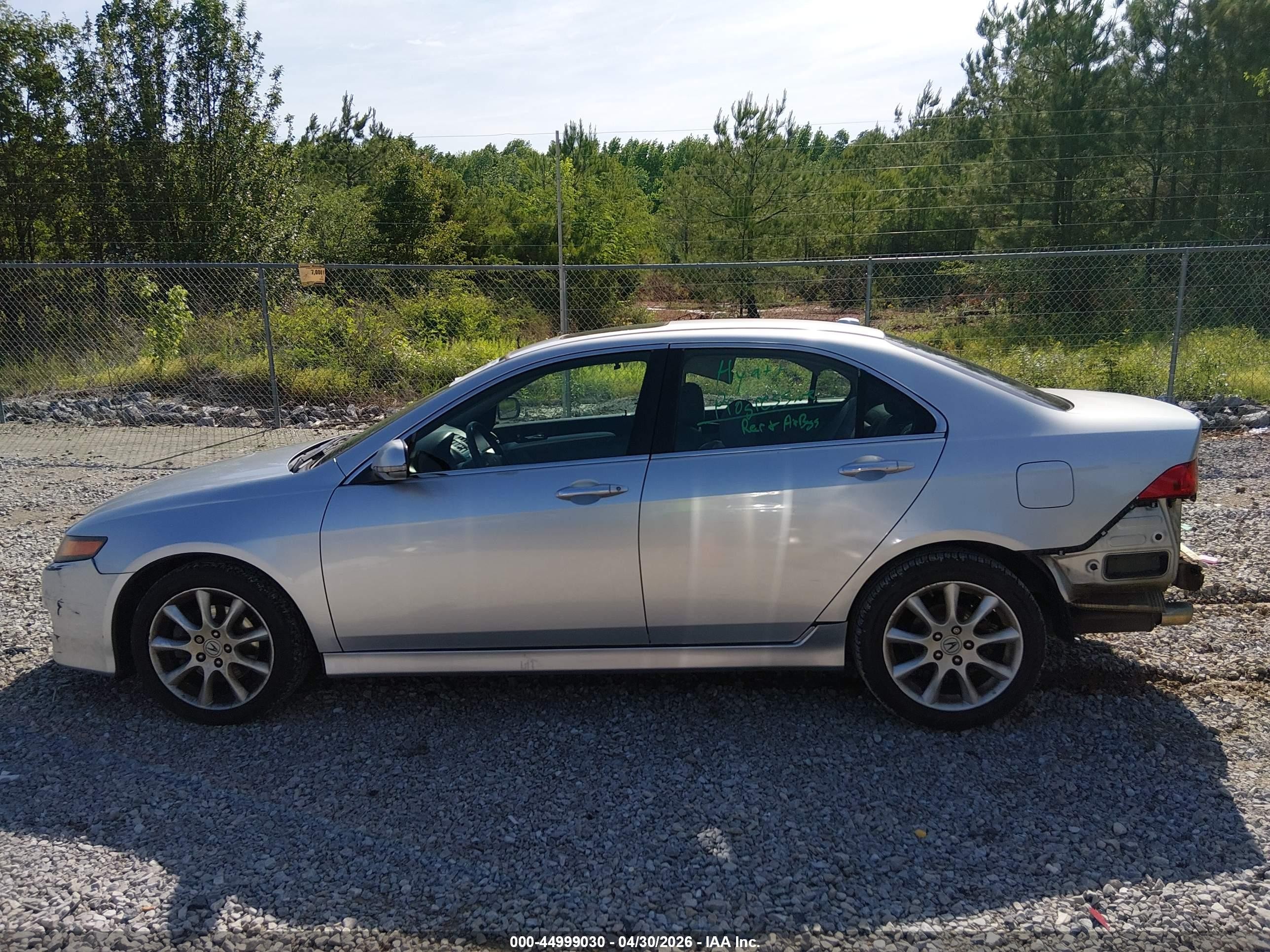 2007 Acura Tsx   Silver vin: JH4CL96847C000502