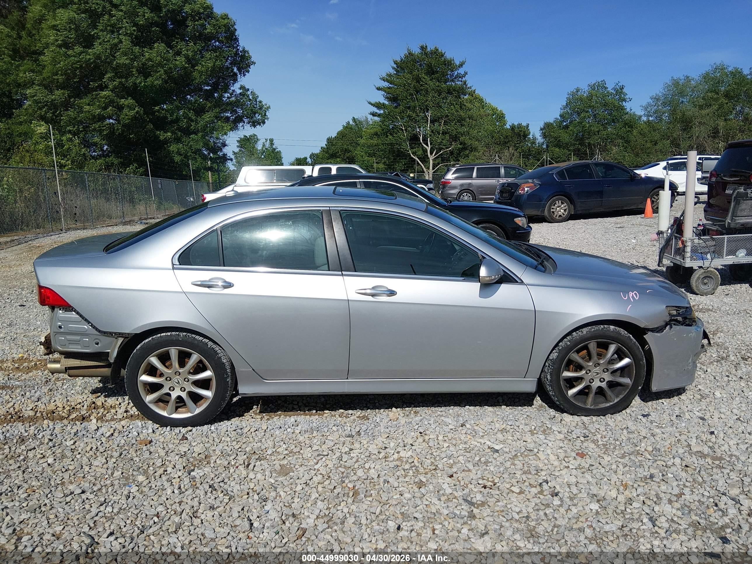 2007 Acura Tsx   Silver vin: JH4CL96847C000502
