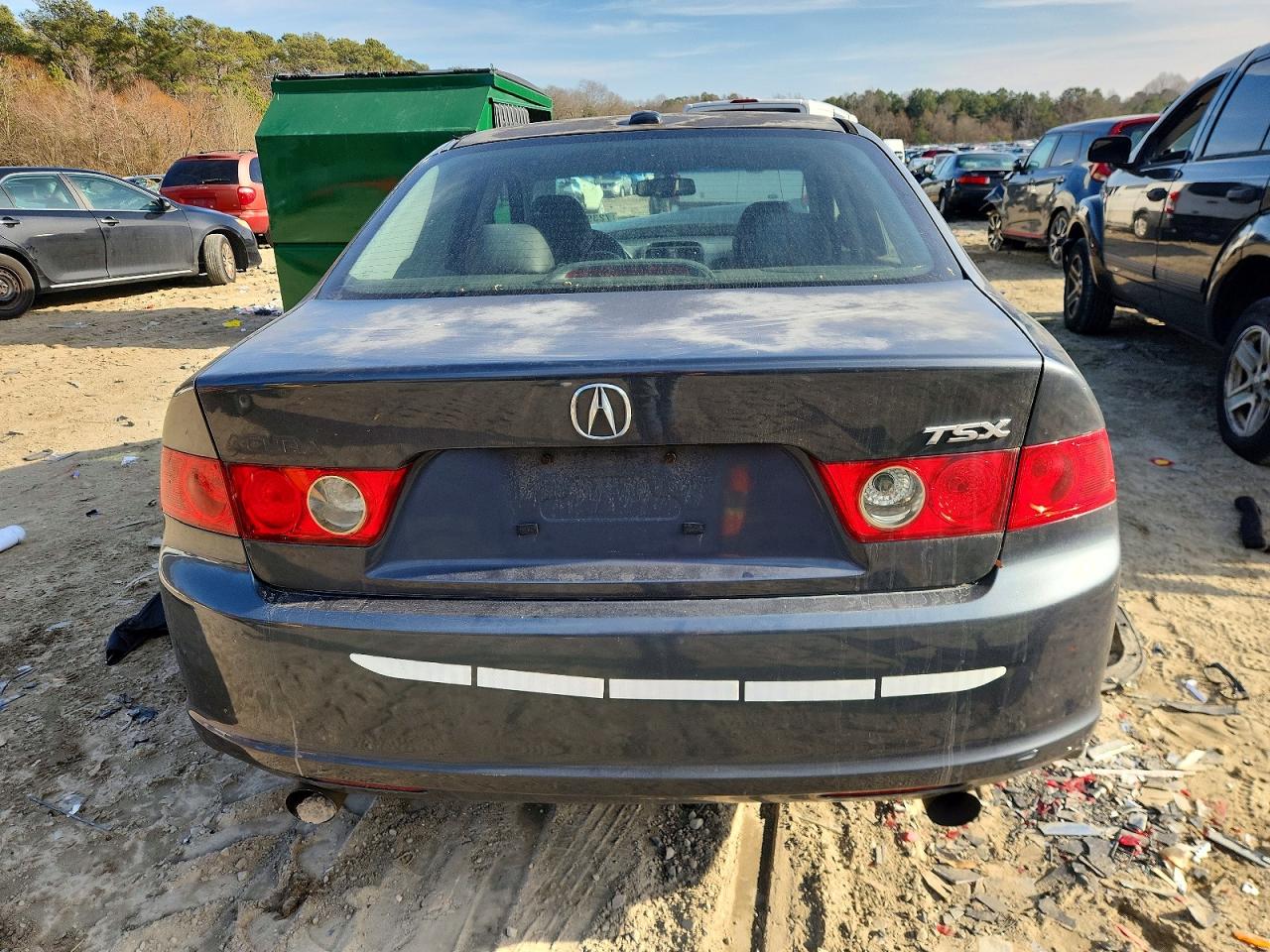 2007 Acura Tsx Gray vin: JH4CL96847C003495