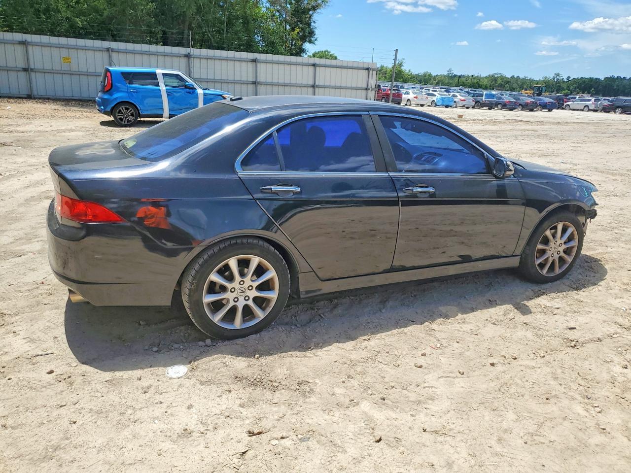 2007 Acura Tsx Black vin: JH4CL96847C008230