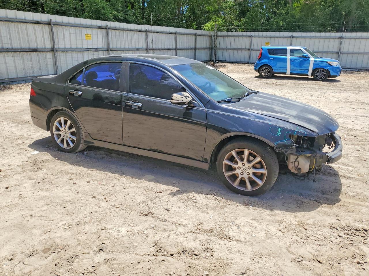 2007 Acura Tsx Black vin: JH4CL96847C008230
