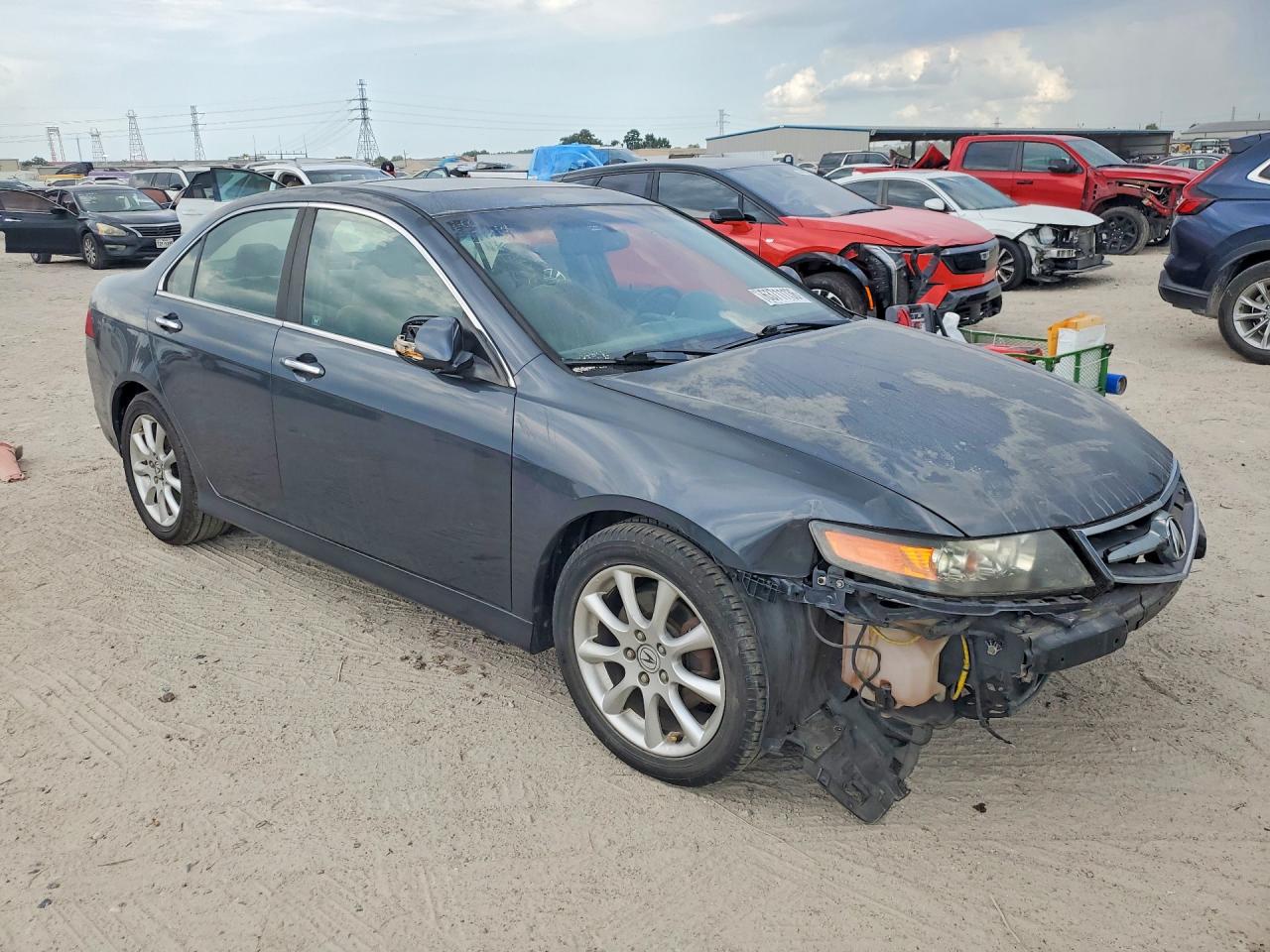 2007 Acura Tsx Blue vin: JH4CL96847C021446