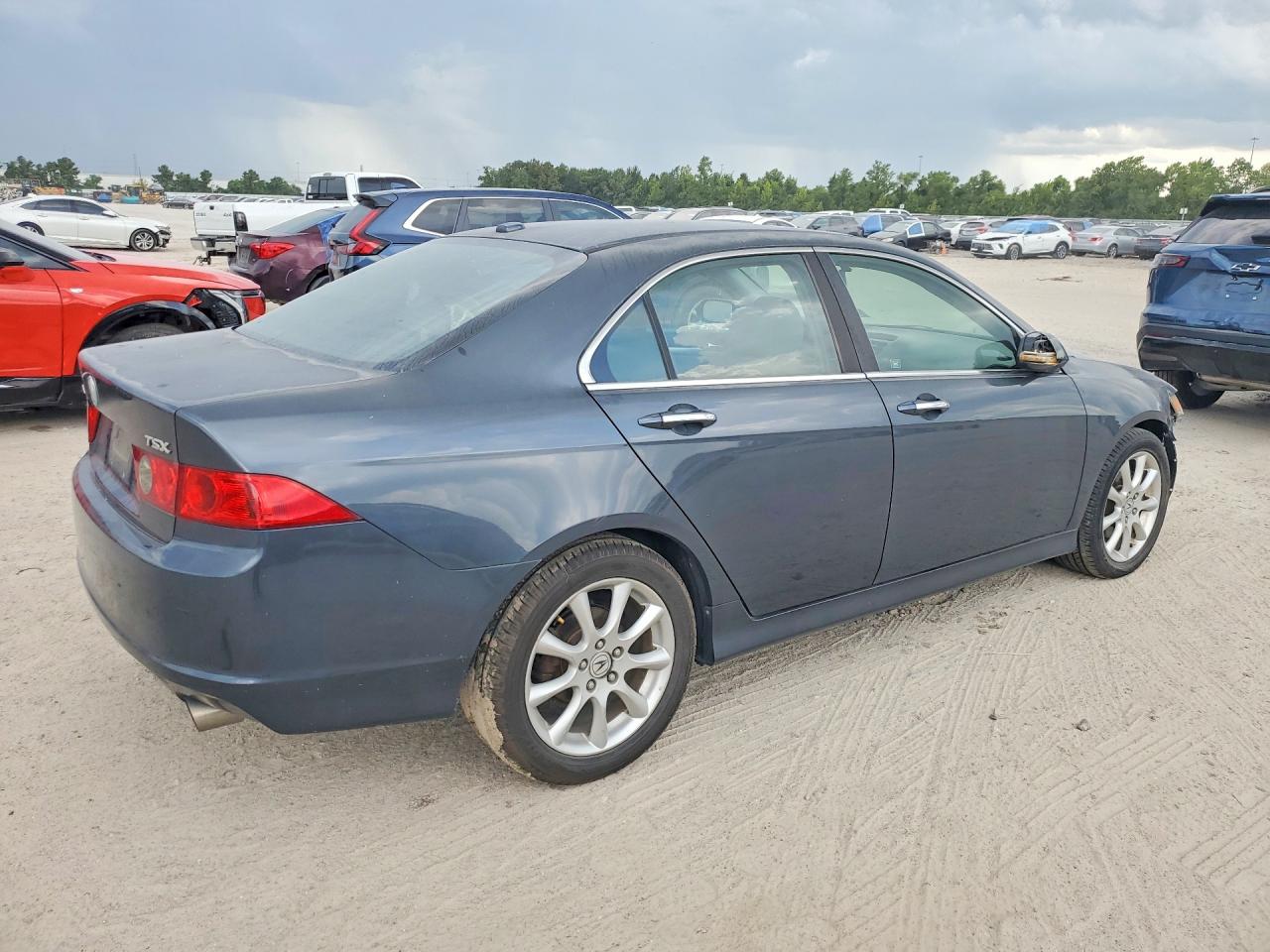2007 Acura Tsx Blue vin: JH4CL96847C021446