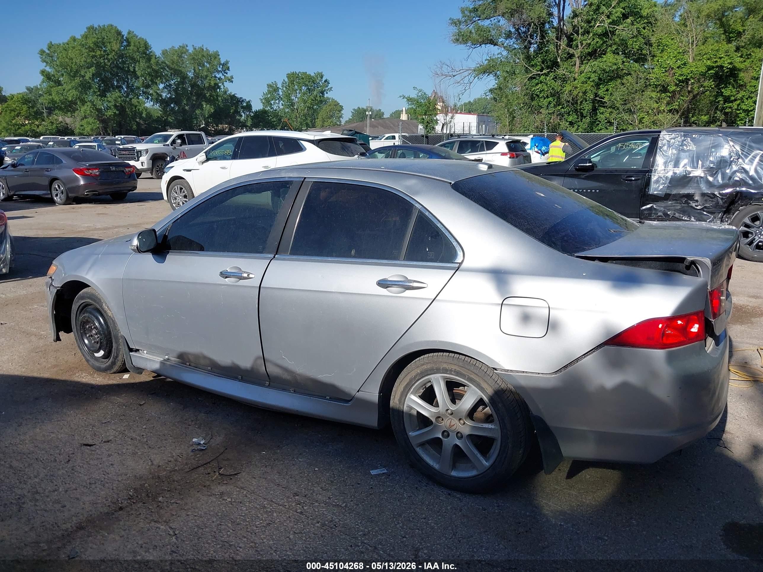 2008 Acura Tsx Серебряный vin: JH4CL96848C003675