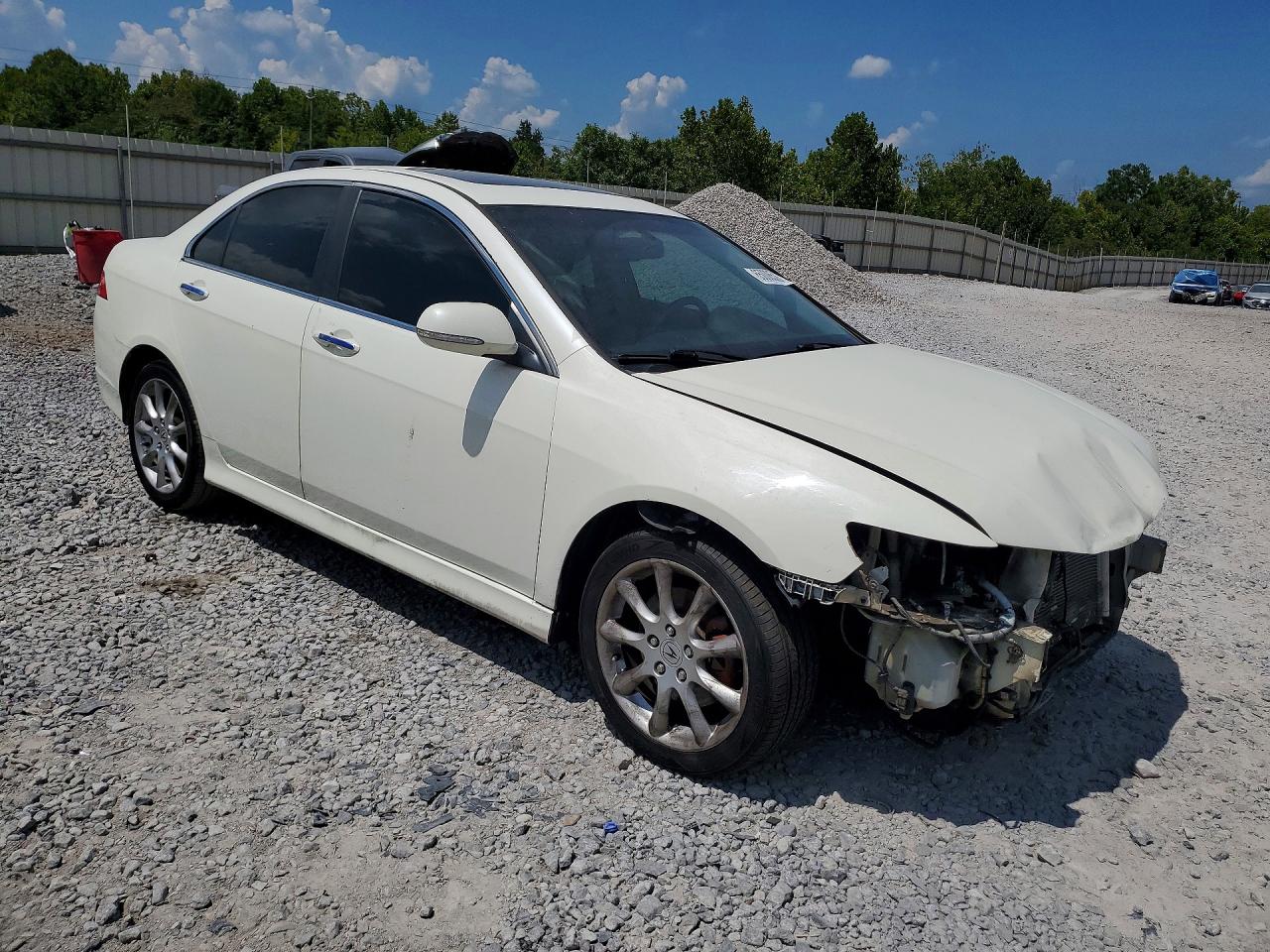 2008 Acura Tsx White vin: JH4CL96848C013851