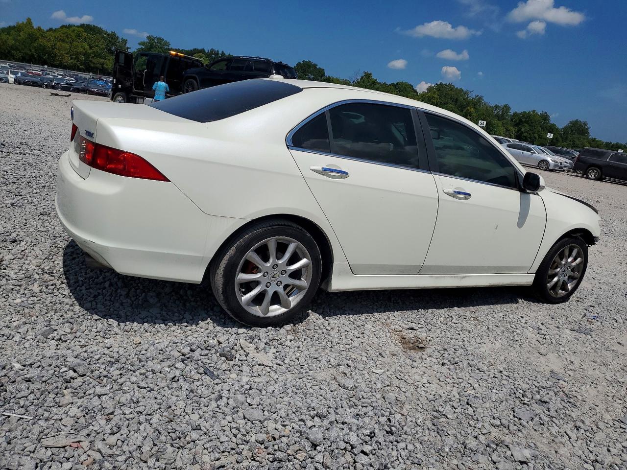 2008 Acura Tsx White vin: JH4CL96848C013851