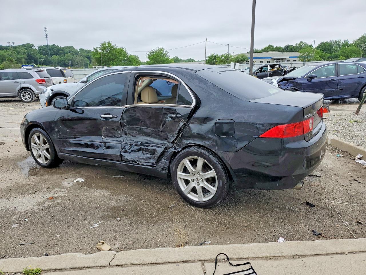 2004 Acura Tsx Black vin: JH4CL96854C004506