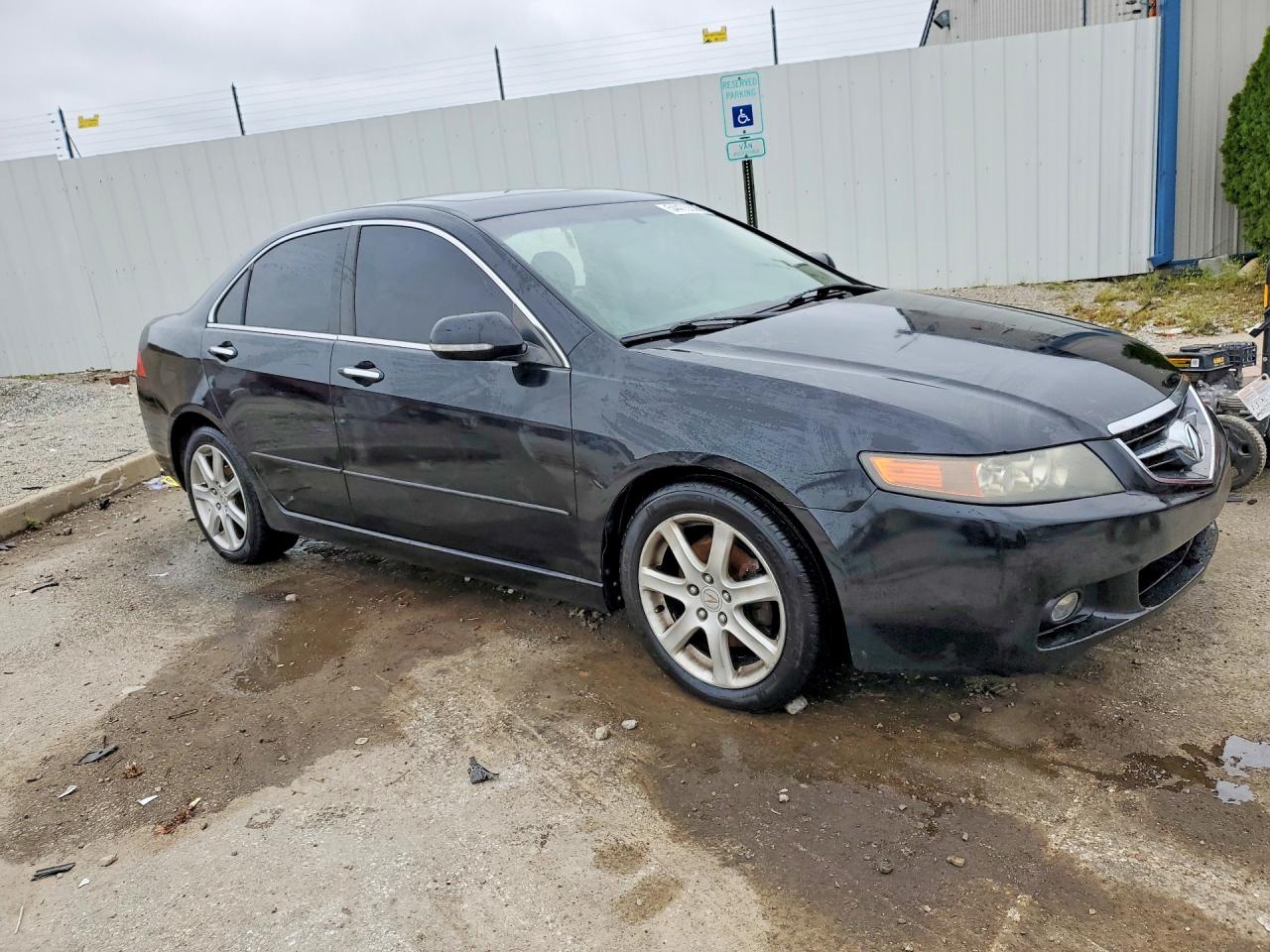 2004 Acura Tsx Black vin: JH4CL96854C004506