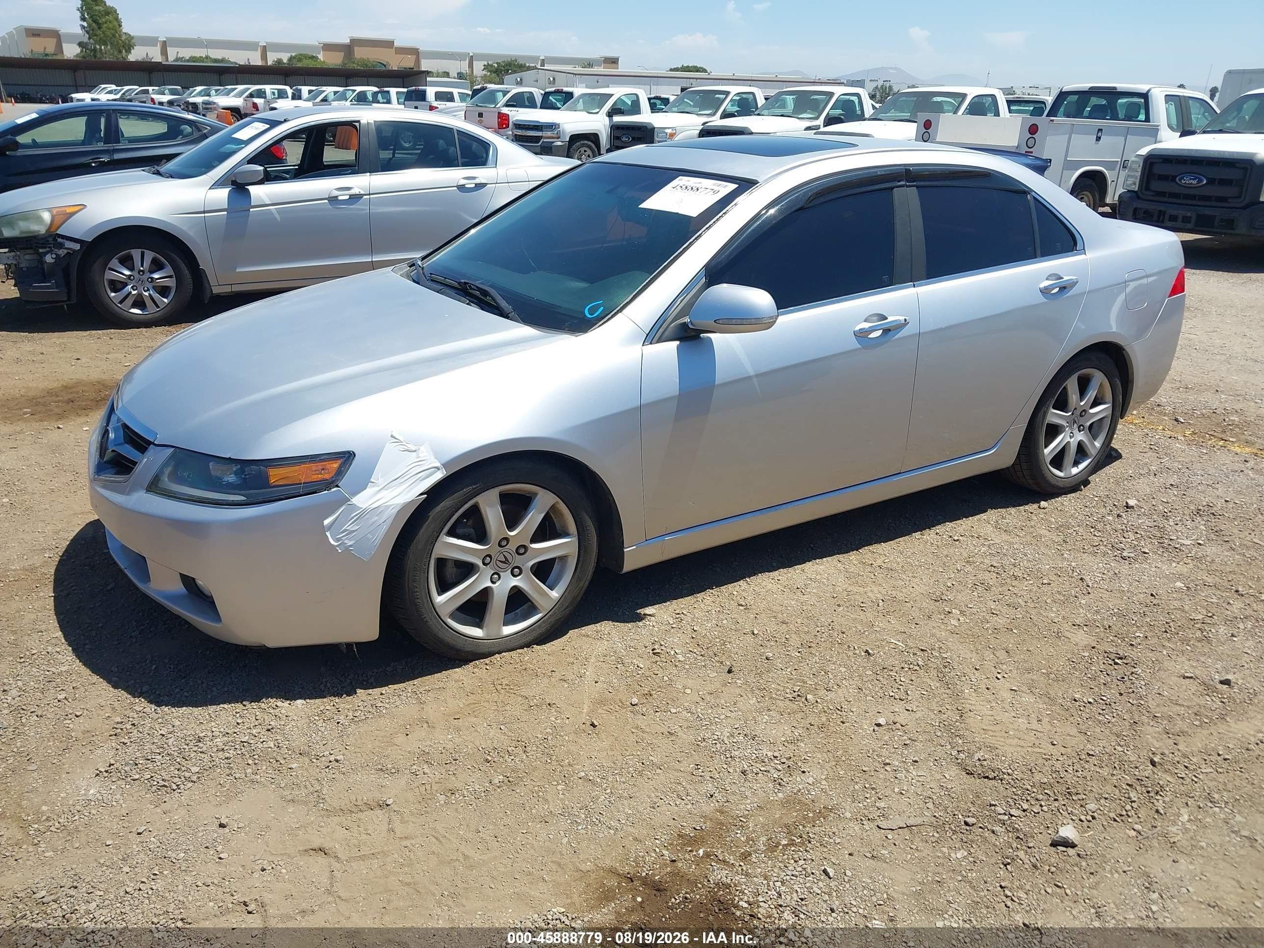 2004 Acura Tsx   Gray vin: JH4CL96854C008121