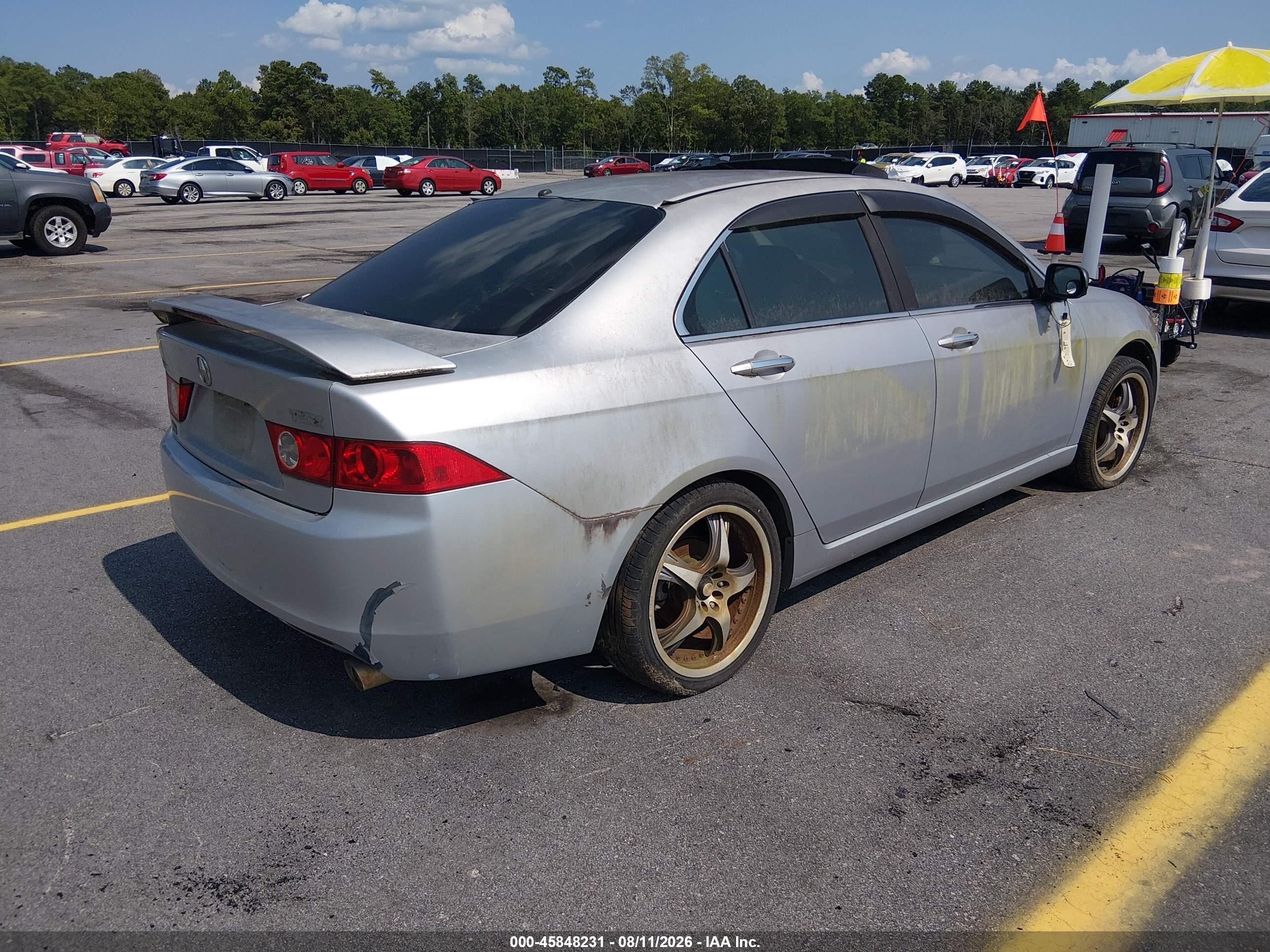 2004 Acura Tsx   Silver vin: JH4CL96854C013402