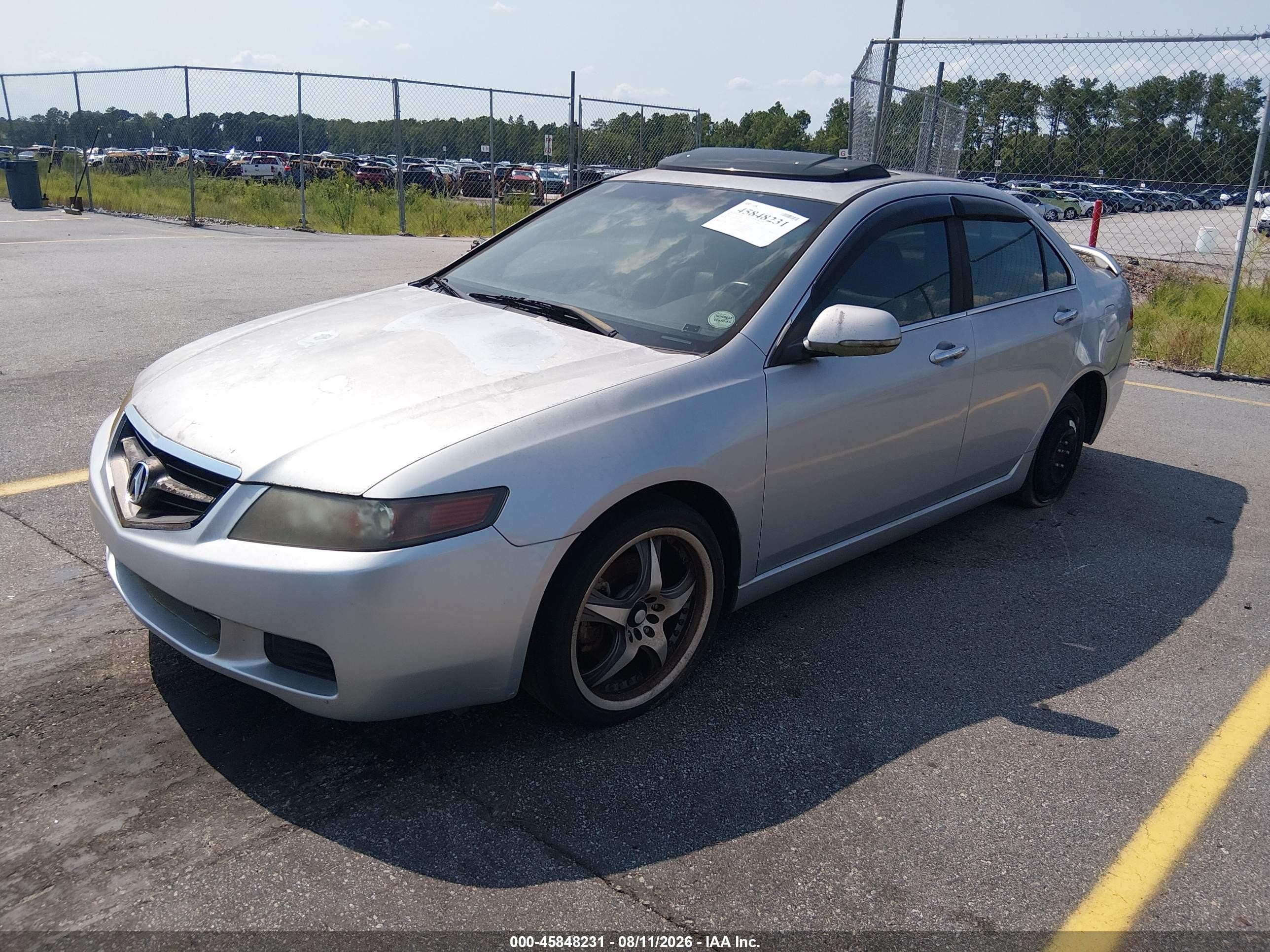 2004 Acura Tsx   Silver vin: JH4CL96854C013402