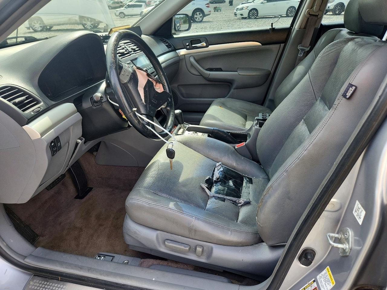 2004 Acura Tsx Silver vin: JH4CL96854C015425