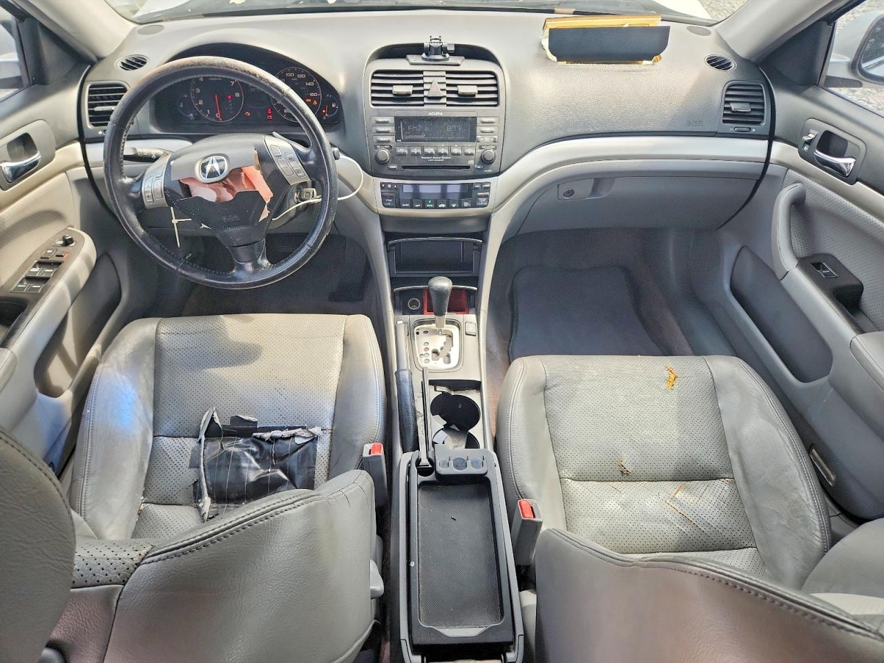 2004 Acura Tsx Silver vin: JH4CL96854C015425