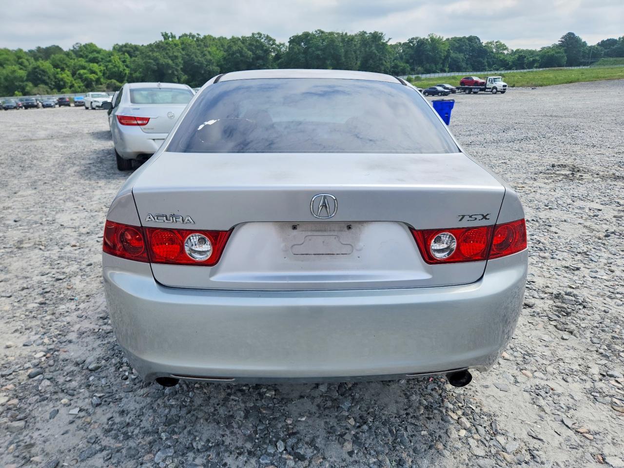 2004 Acura Tsx Silver vin: JH4CL96854C015425