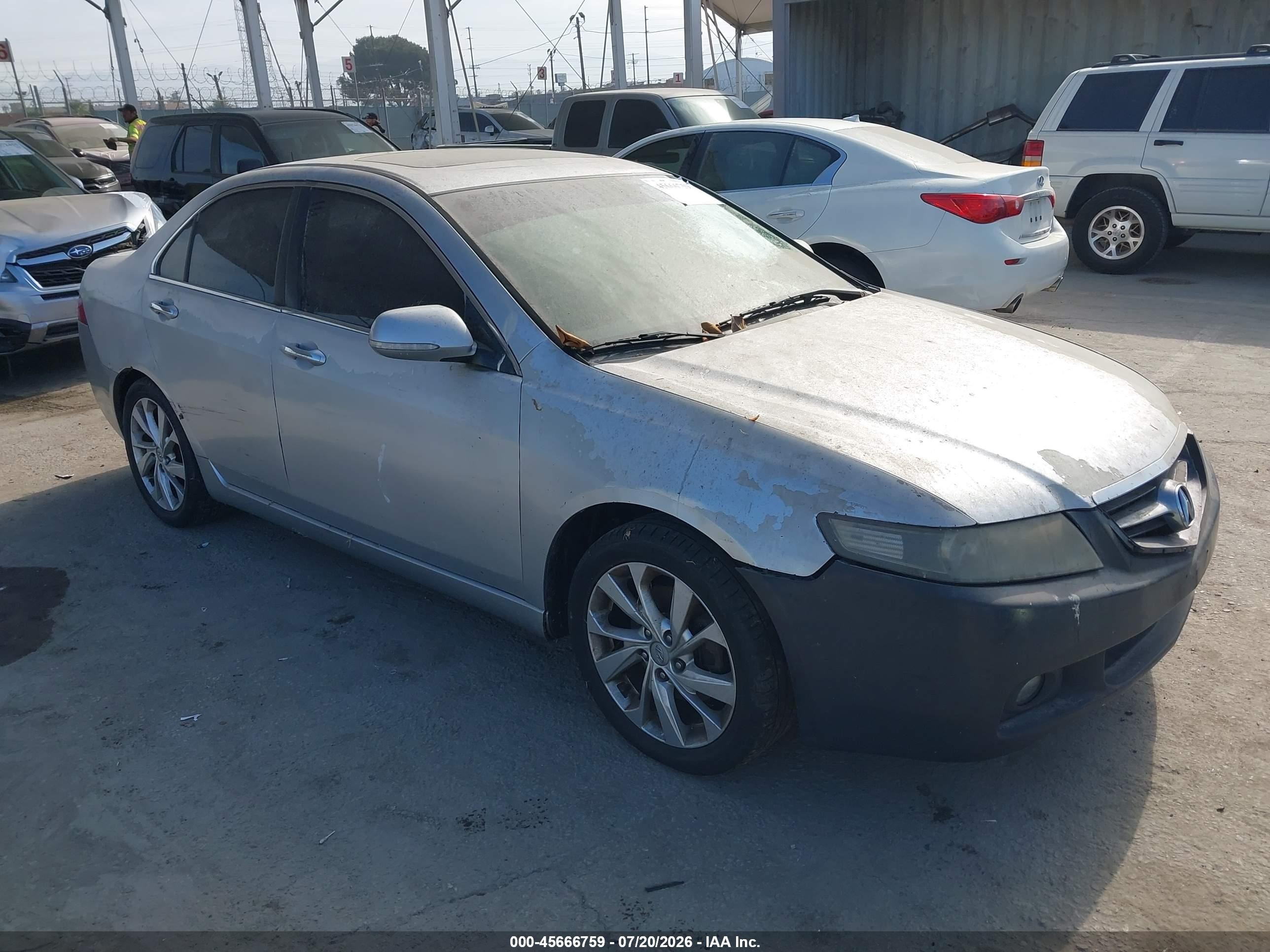 2004 Acura Tsx   Silver vin: JH4CL96854C022861
