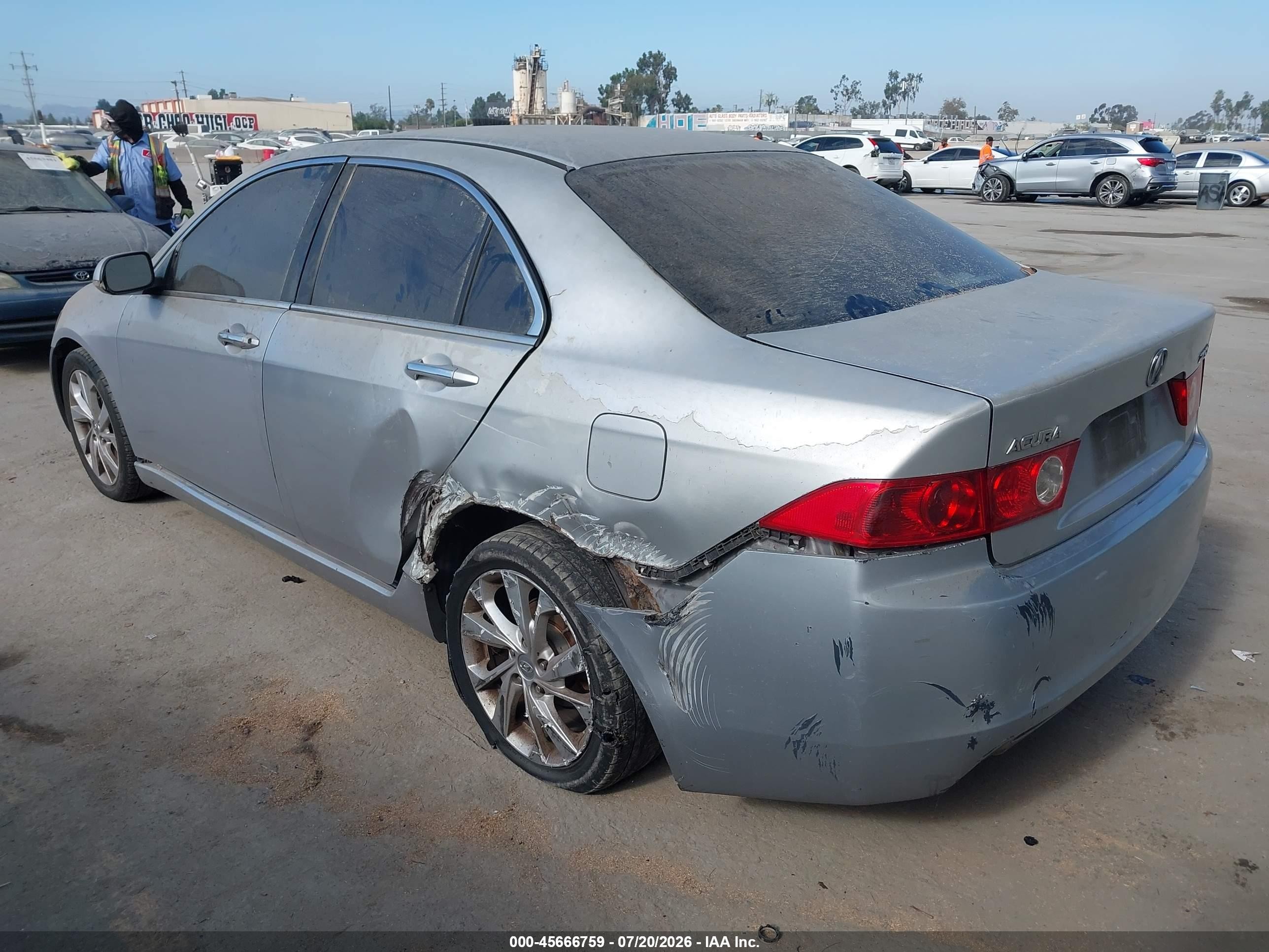 2004 Acura Tsx   Silver vin: JH4CL96854C022861