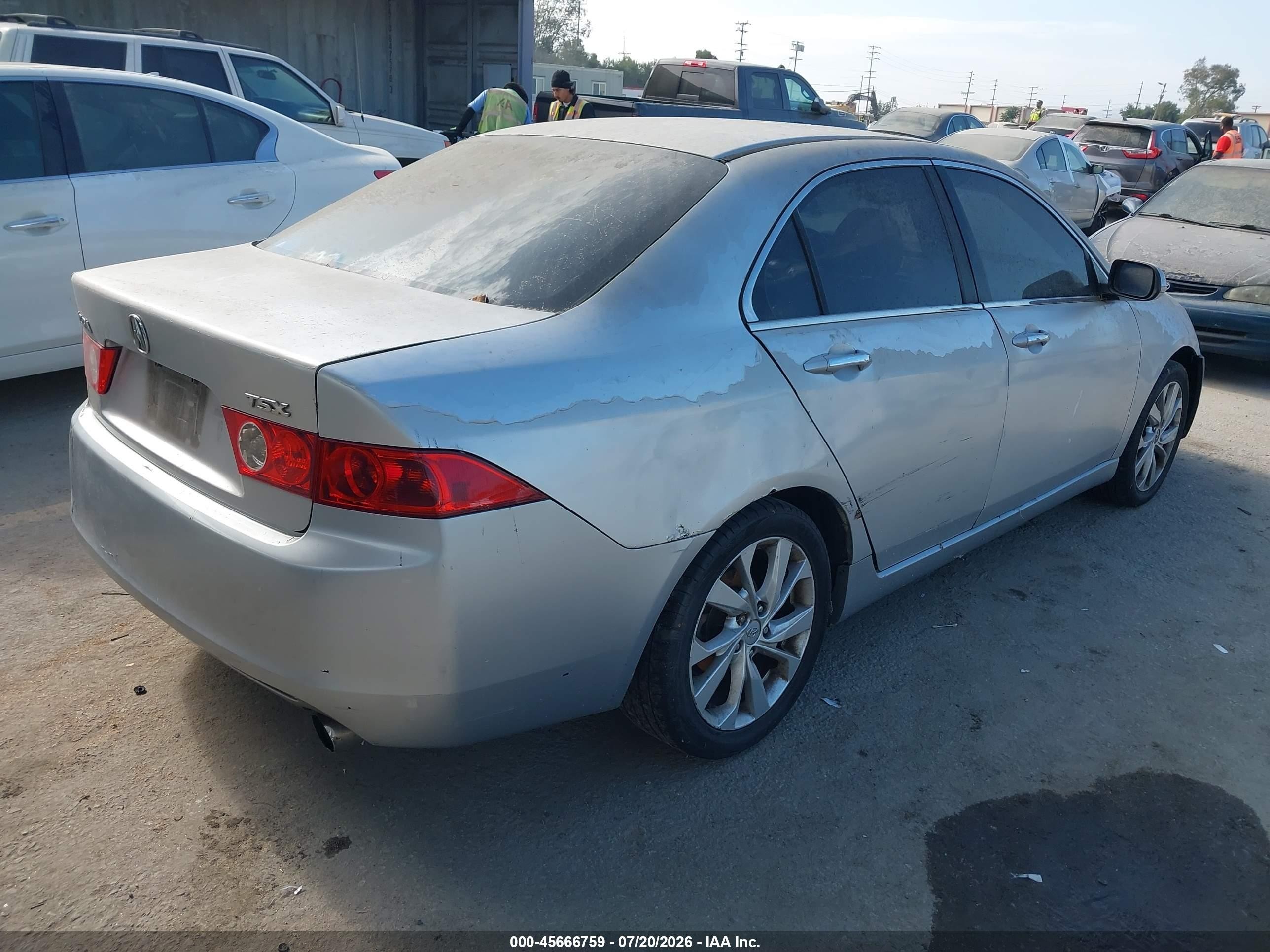 2004 Acura Tsx   Silver vin: JH4CL96854C022861
