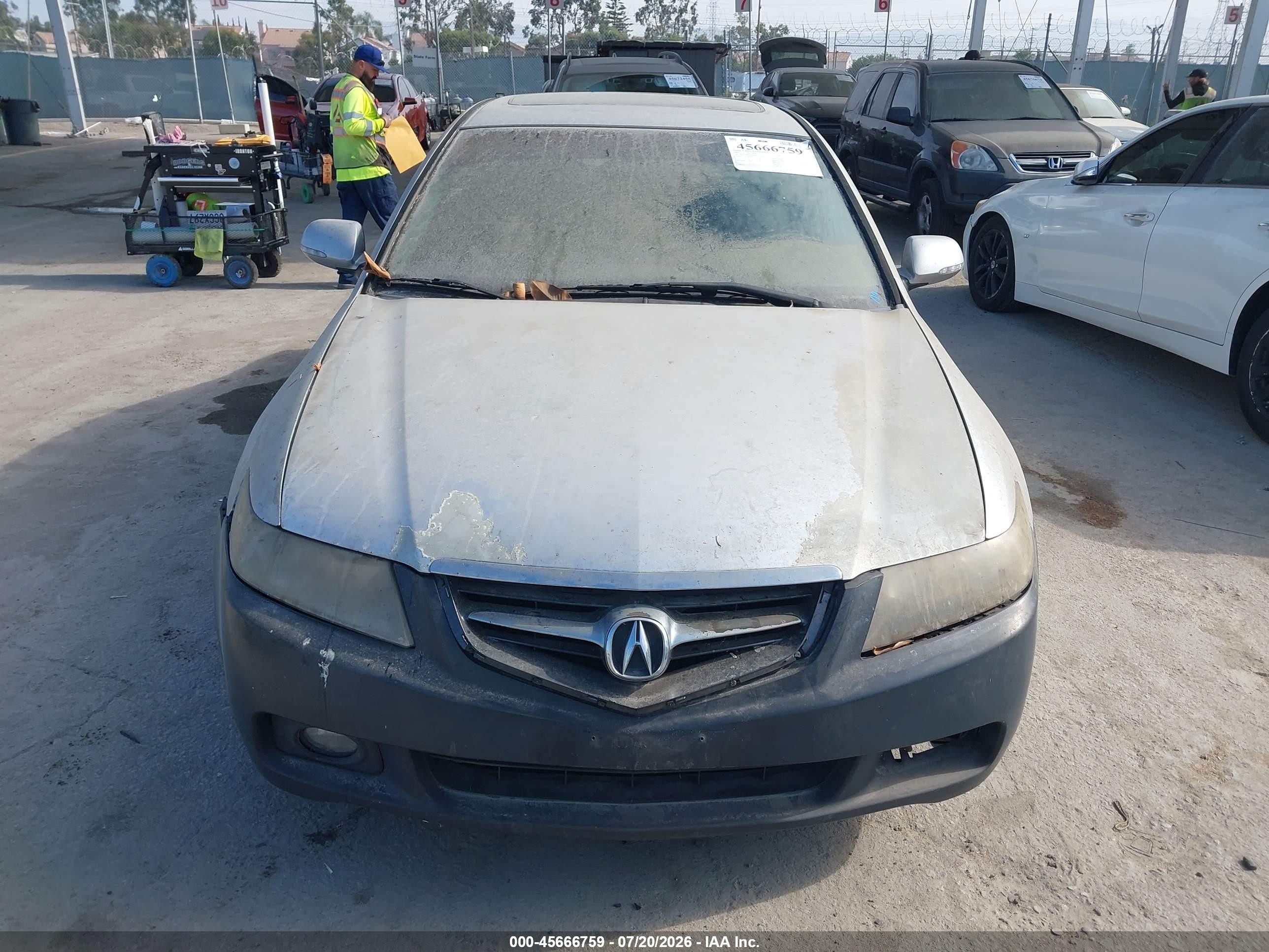 2004 Acura Tsx   Silver vin: JH4CL96854C022861